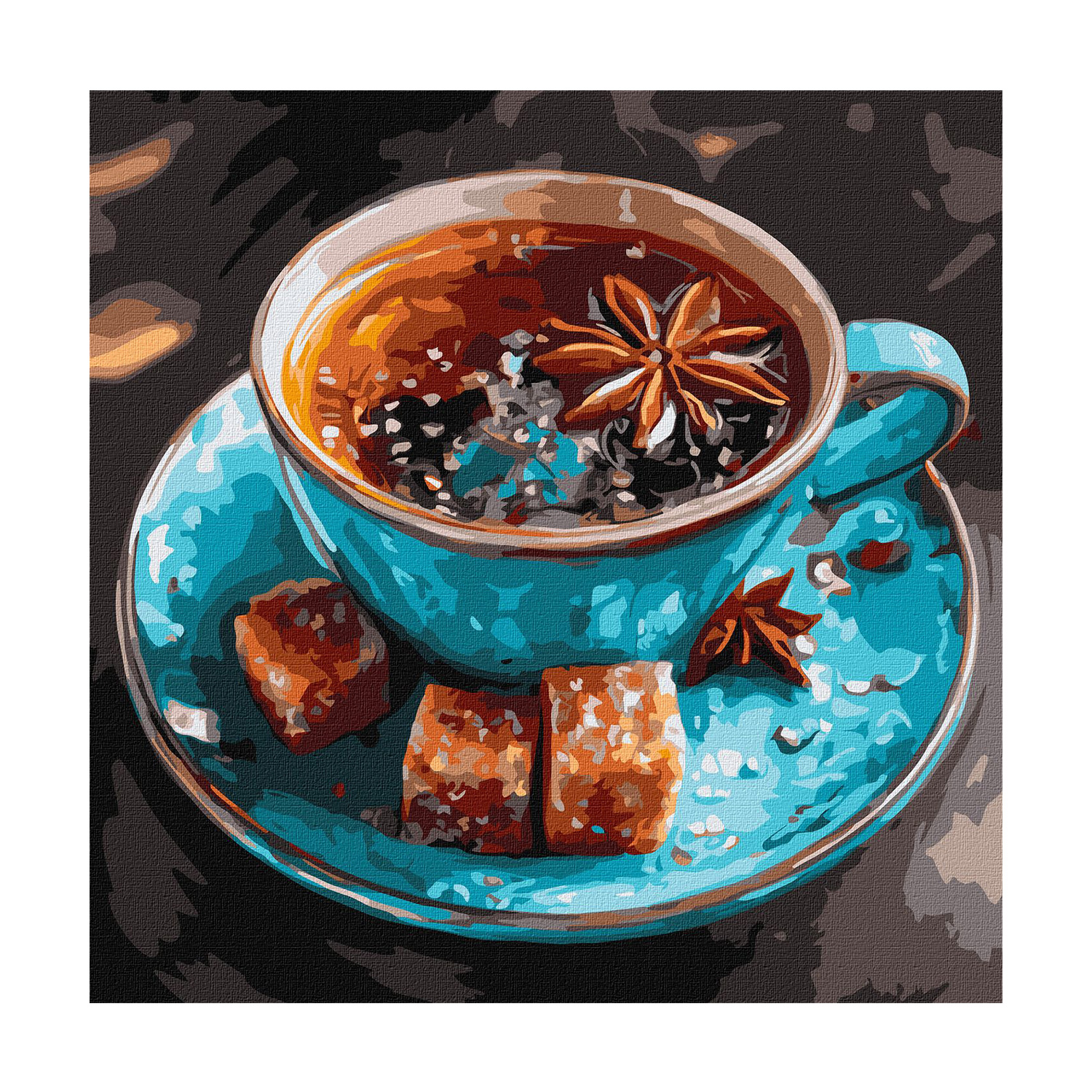 

Картина за номерами Ideyka Чай з анісом, 40*40 см (KHO5748)