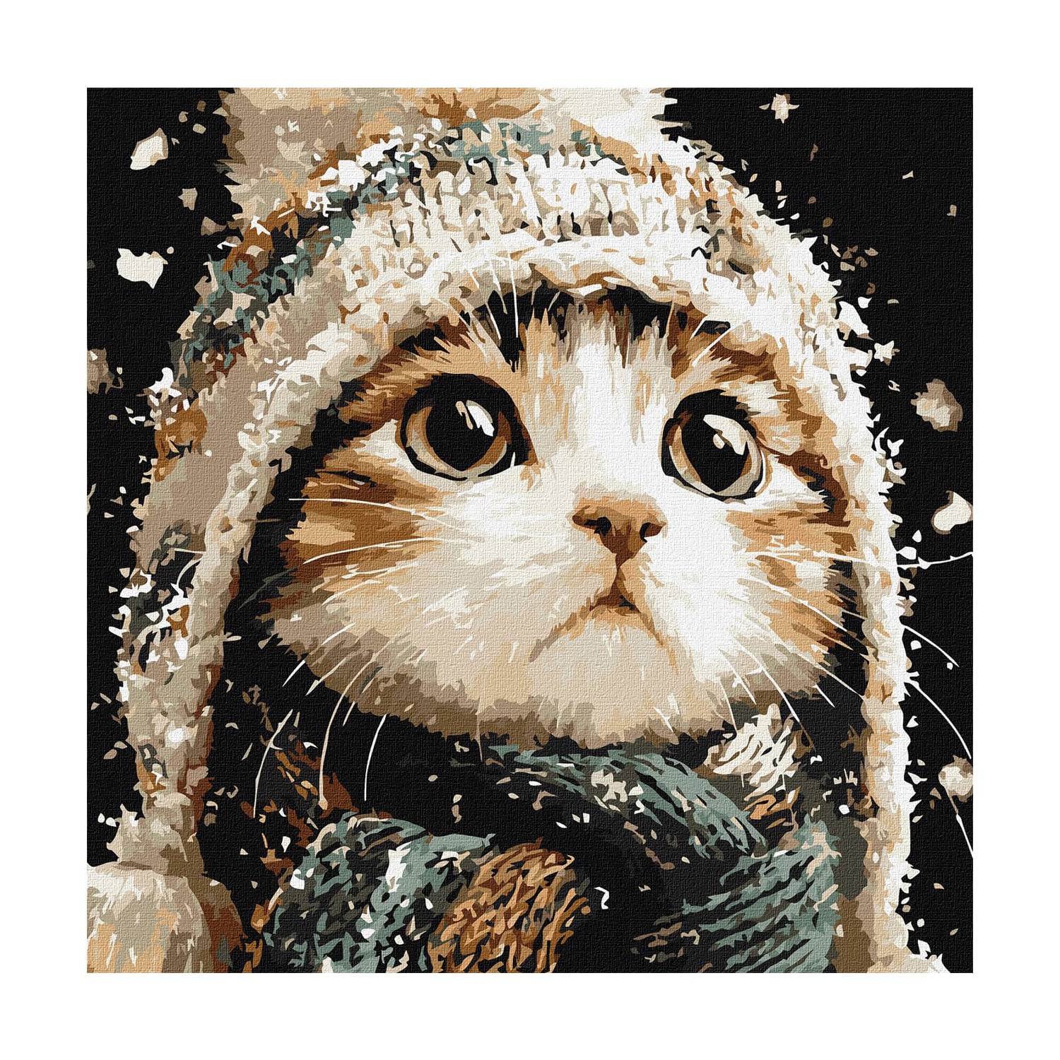 

Картина за номерами Ideyka Сніговий котик, 40*40 см (KHO6847)