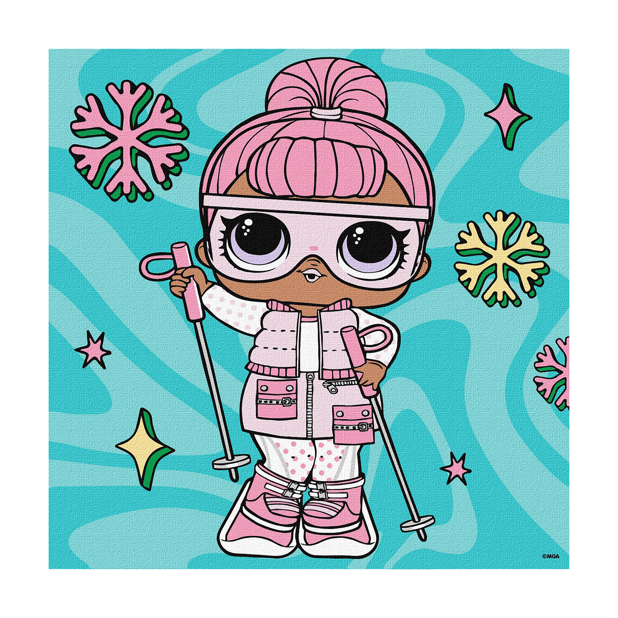 

Картина за номерами Ideyka L.O.L. Surprise! Winter Chill. Snow Bunny, 25*25 см (KHO1325)