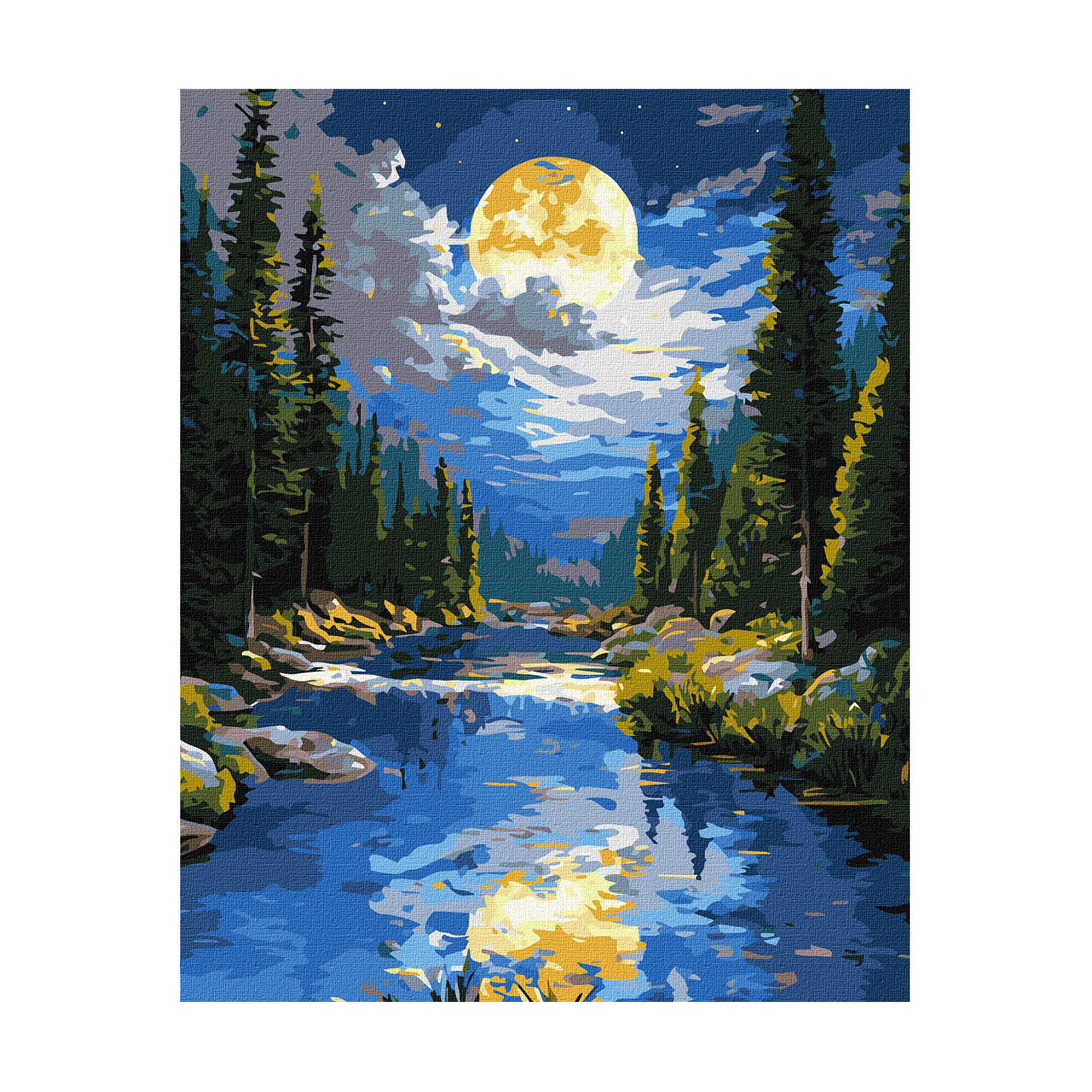 

Картина за номерами Ideyka Під гірським потоком з фарбами металік, 40*50 см (KHO6424)