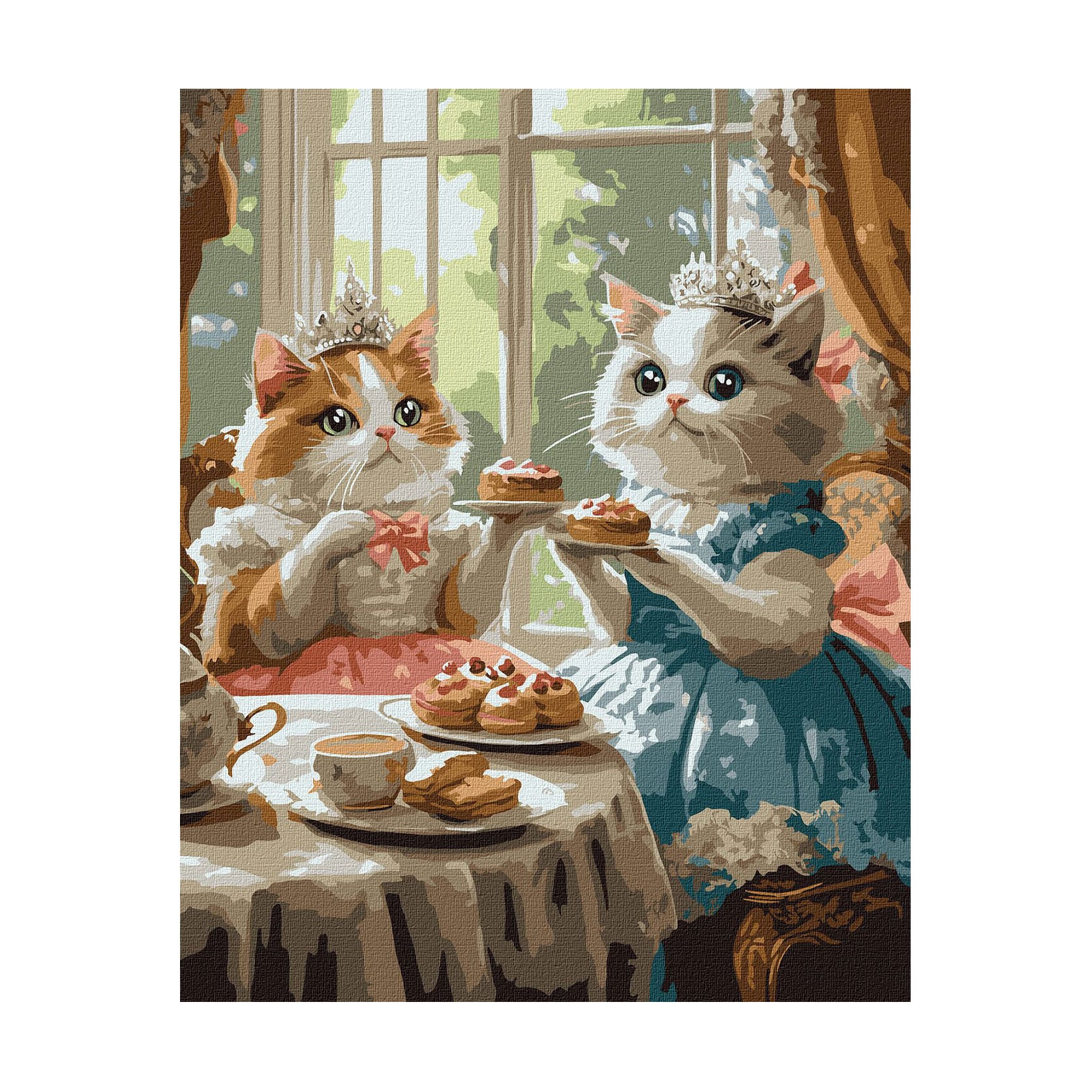 

Картина за номерами Ideyka Вечірка котячих леді, 40*50 см (KHO6691)