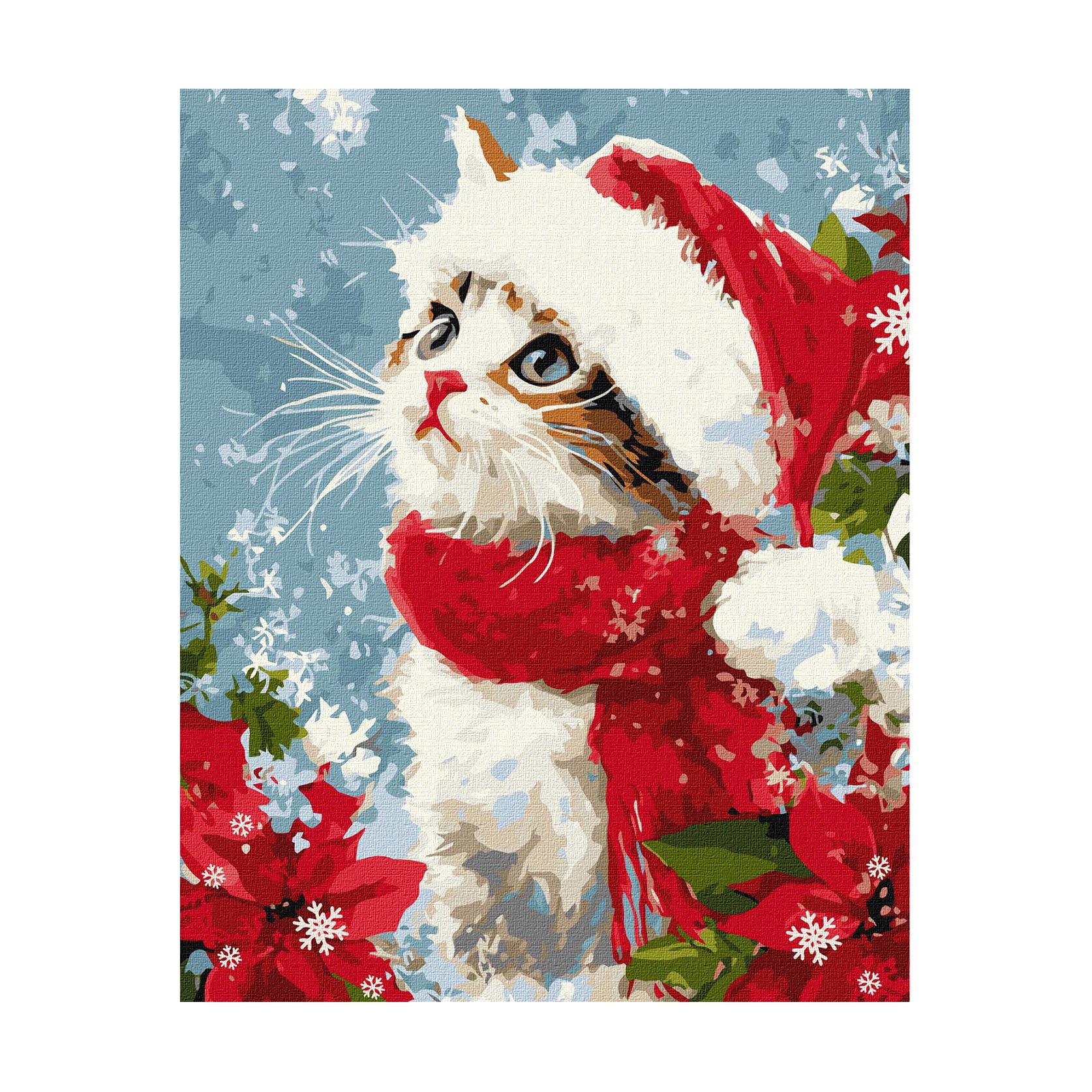 

Картина за номерами Ideyka Кіт у снігу, 40*50 см (KHO6851)