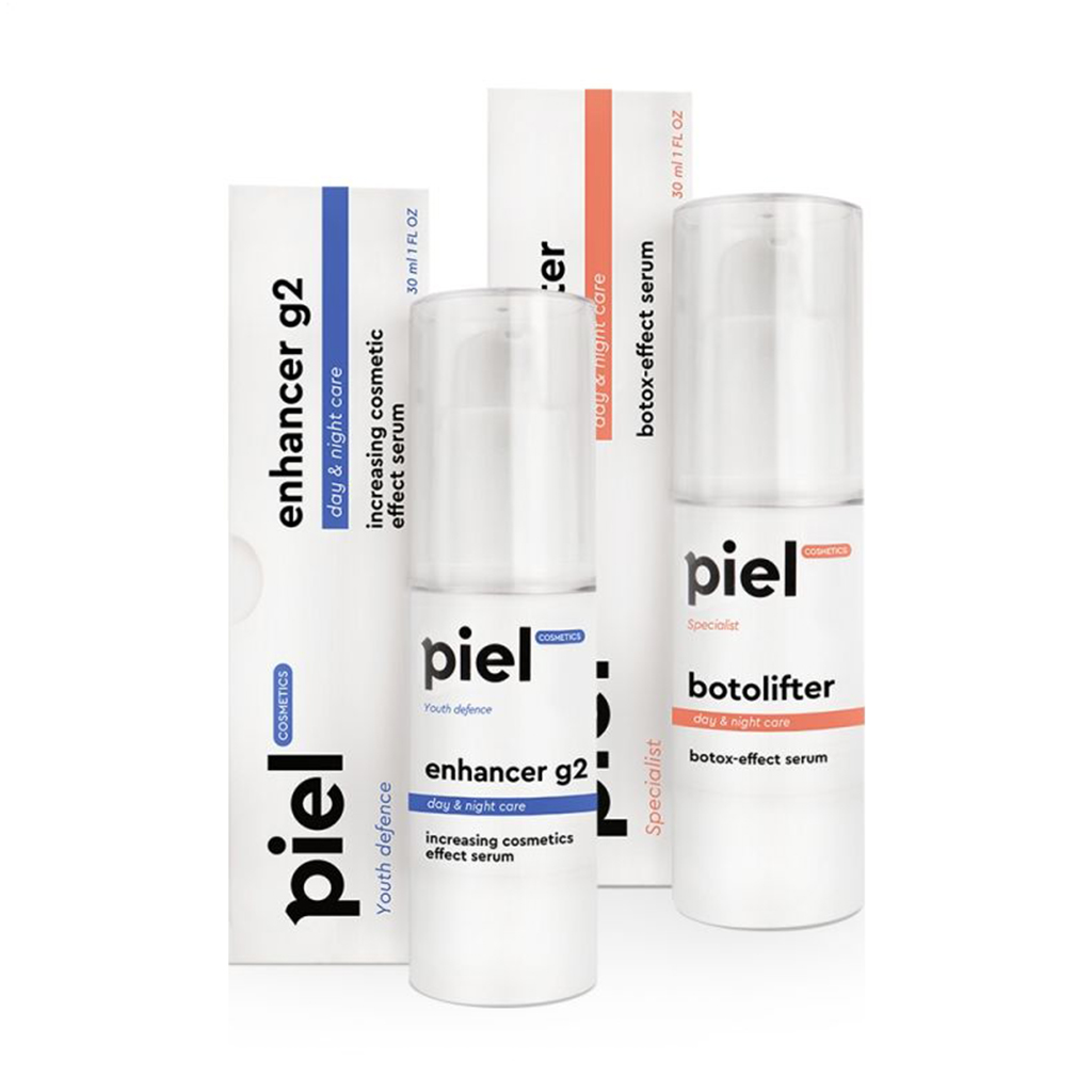 

Комплекс для обличчя Piel Cosmetics для корекції мімічних зморщок (сироватка, 30 мл + сироватка, 30 мл)