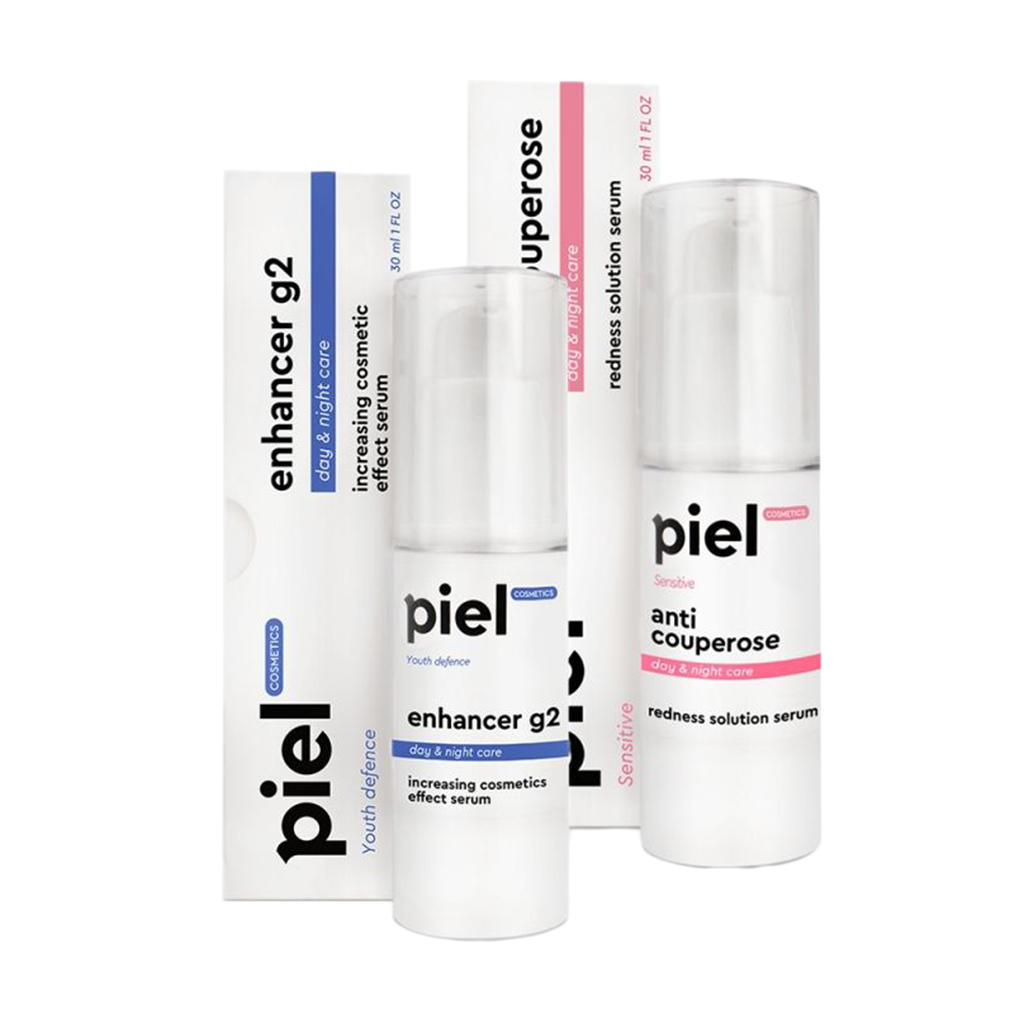 

Комплекс для обличчя Piel Cosmetics Інтенсивна корекція куперозу (сироватка, 30 мл + сироватка, 30 мл)