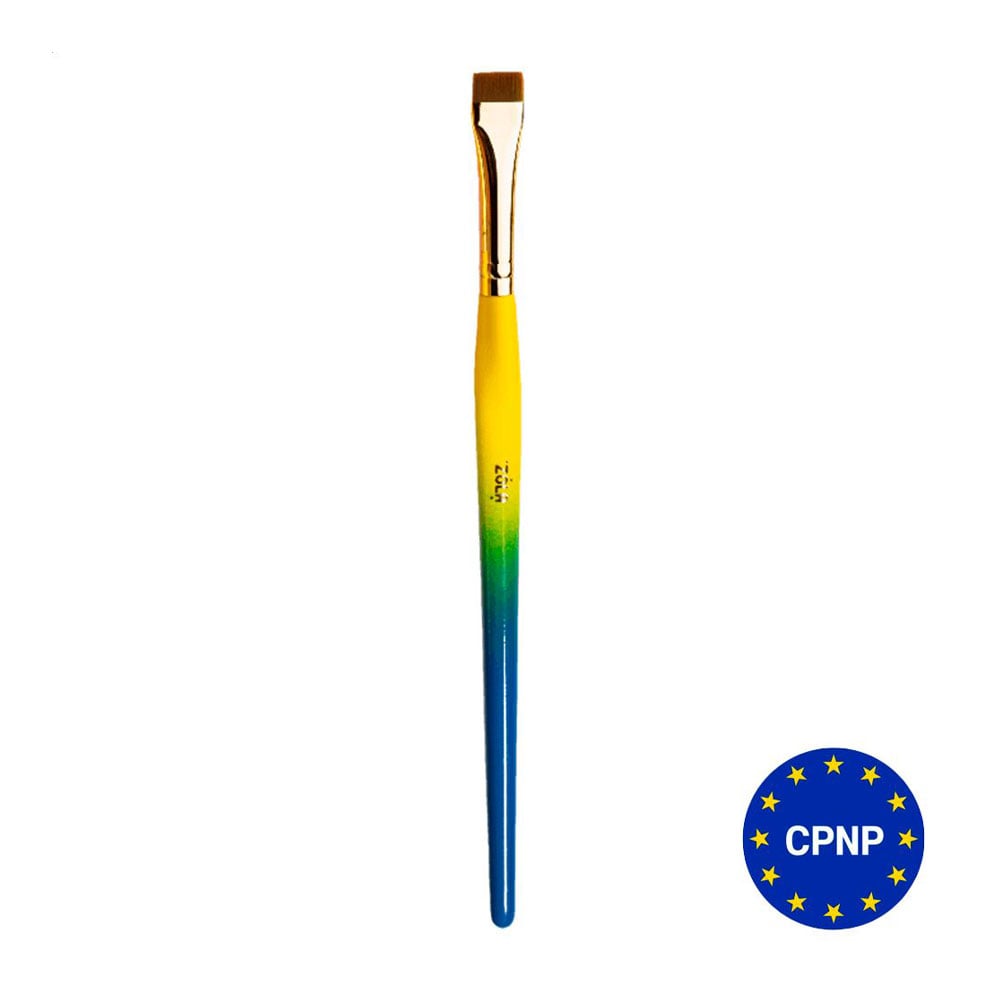 

Пензлик для брів Zola 03uk Ukrainian Edition жовто-блакитний, прямий, 1 шт