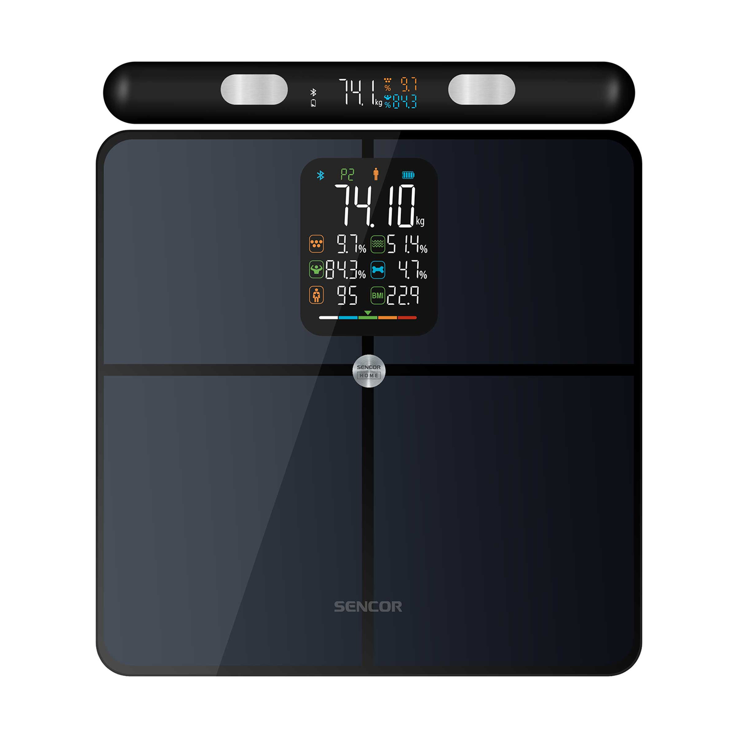 

Діагностичні підлогові ваги Sencor SBS 9102BK, темно-сині