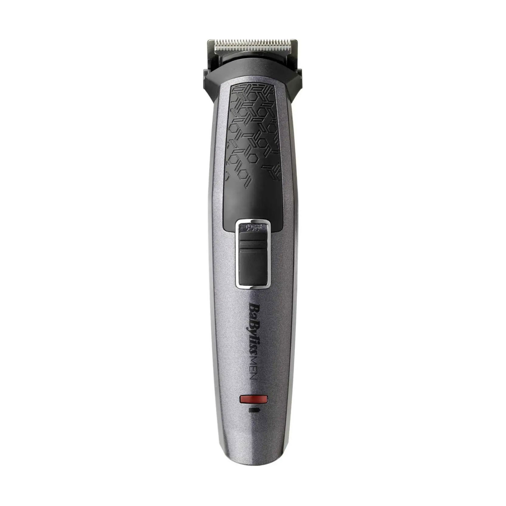 

Тример для бороди, вусів, голови, носа і тіла BaByliss MEN 10 насадок, сірий (MT727E)