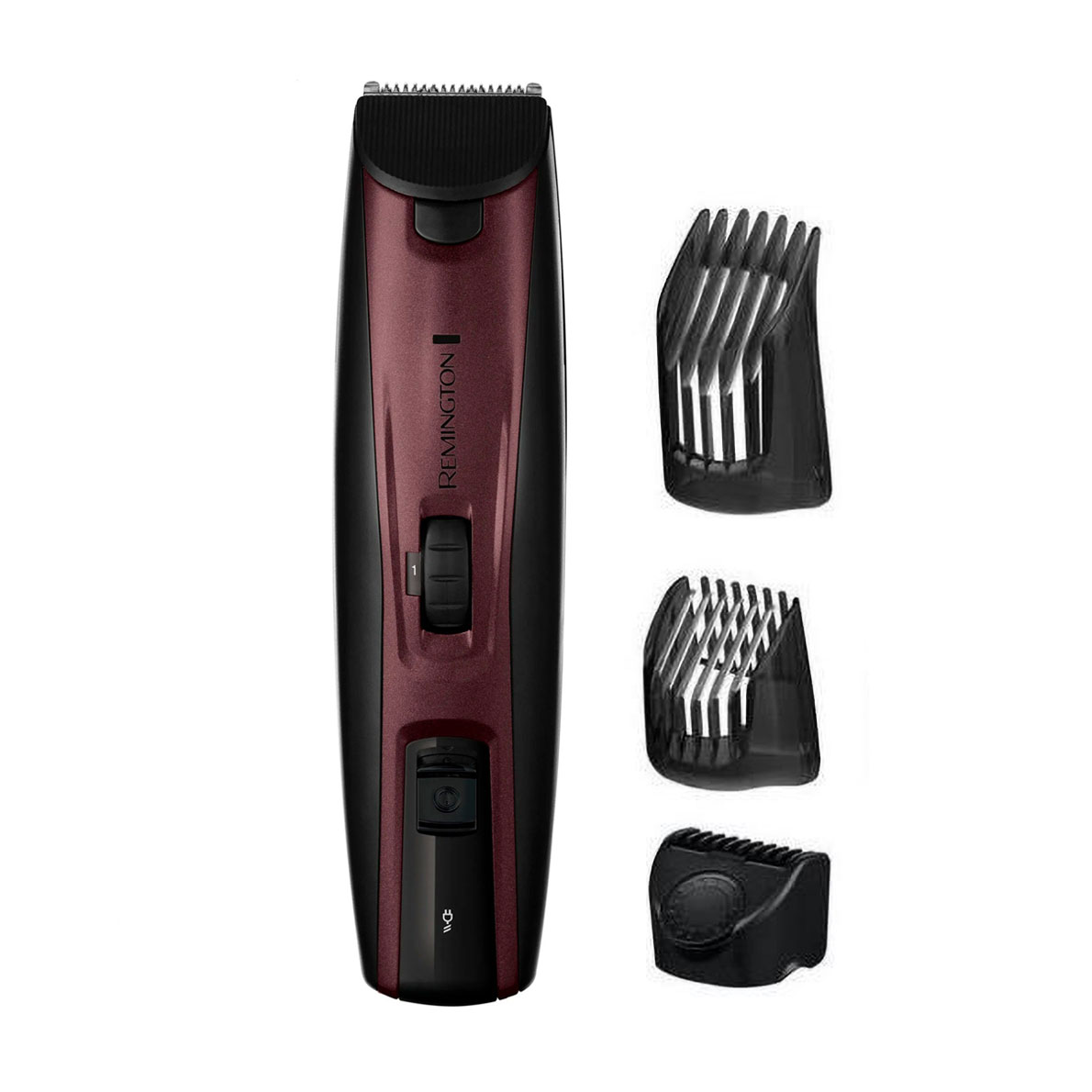

Тример для бороди, вусів та голови Remington Beard Kit 3 насадки, бордовий (MB4047)