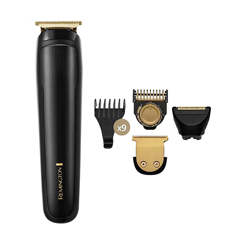 

Тример для бороди та вусів Remington T-Series 12 насадок, чорний (MB7050)