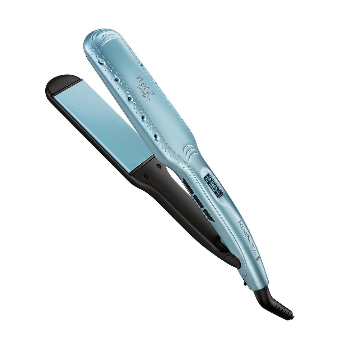 

Вирівнювач для волосся Remington Wet 2 Straight з дисплеєм, блакитний (S7350)