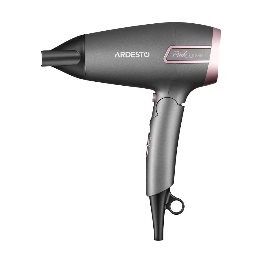 

Уцінка! Фен для волосся Ardesto Pink Touch з насадкою концентратор, сіро-рожевий (HD-R350PT)