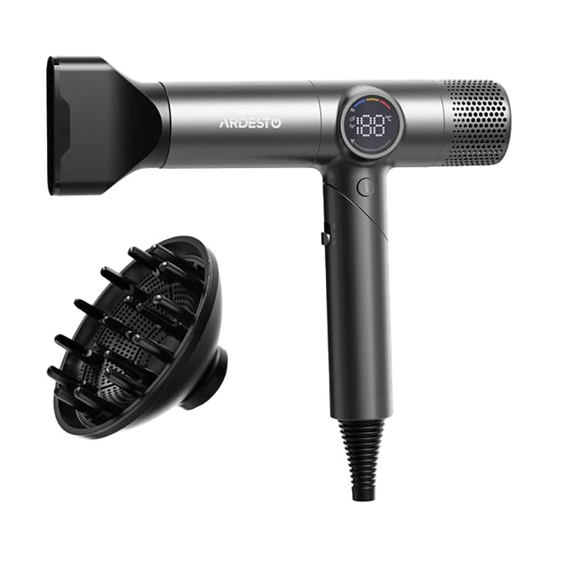 

Фен для волосся Ardesto Stein з насадками концентратор та диффузор, сірий (HD-Y1000ST)