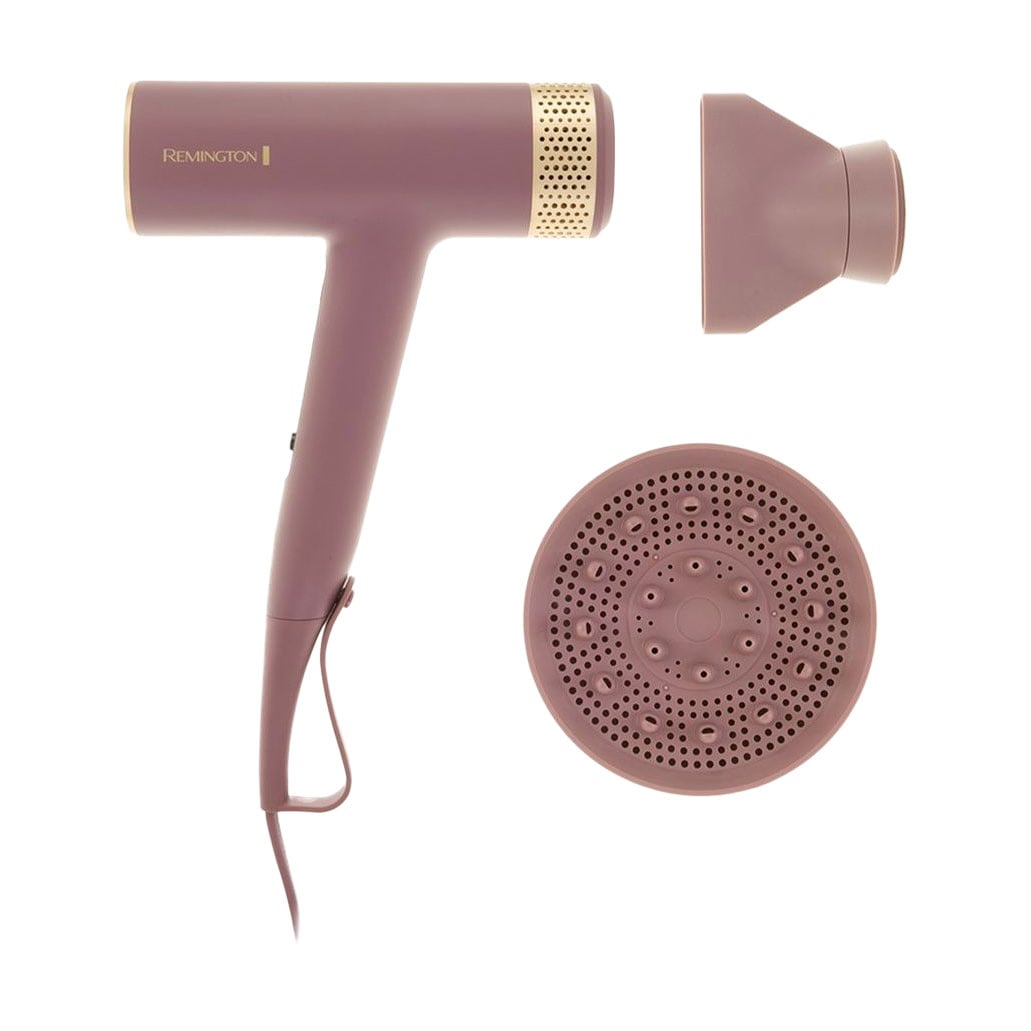

Фен для волосся Remington AIRvive з насадками концентратор та диффузор, фіолетово-золотий (EC8930)