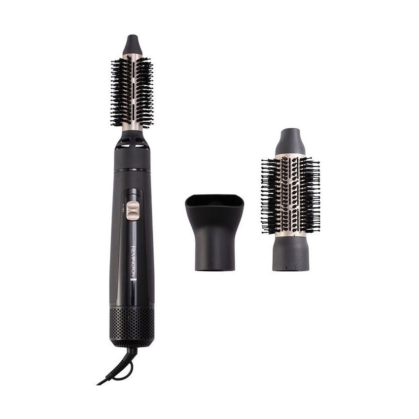 

Фен-щітка для волосся Remington Blow Dry & Style Caring 3 насадки, чорний (AS7300)