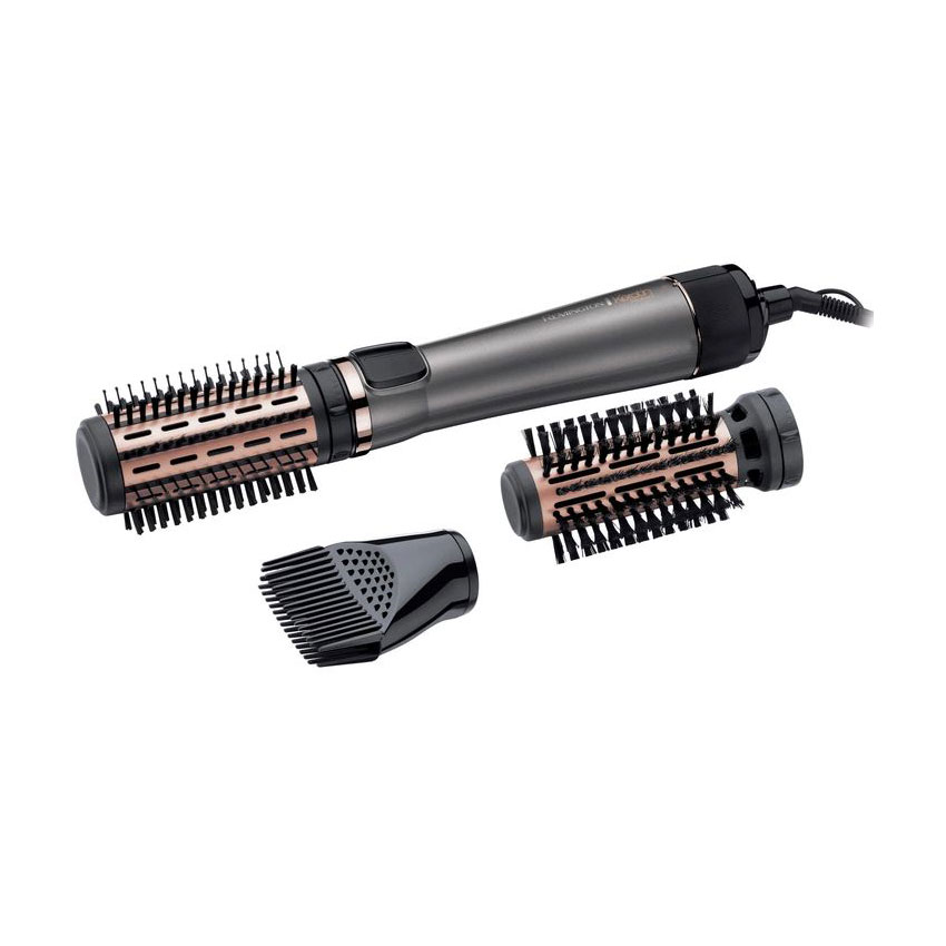 

Фен-щітка для волосся Remington Keratin Protect 3 насадки, сріблястий (AS8810)