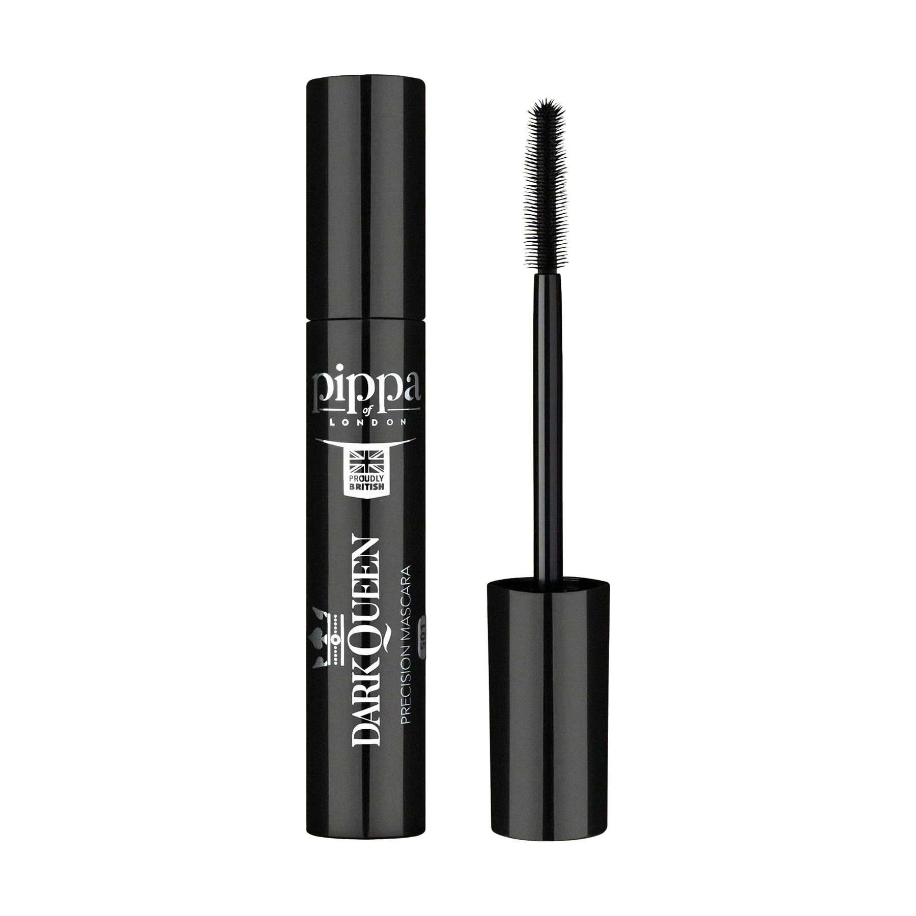 

Туш для вій Pippa of London Dark Queen Mascara для підкручування та об'єму, 501, 9 г