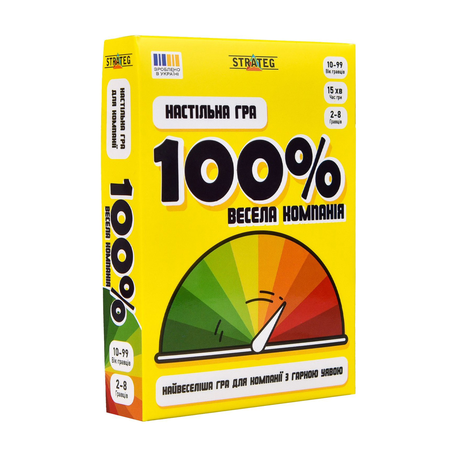 

Настільна гра Strateg 100% весела компанія, від 10 років (30949)