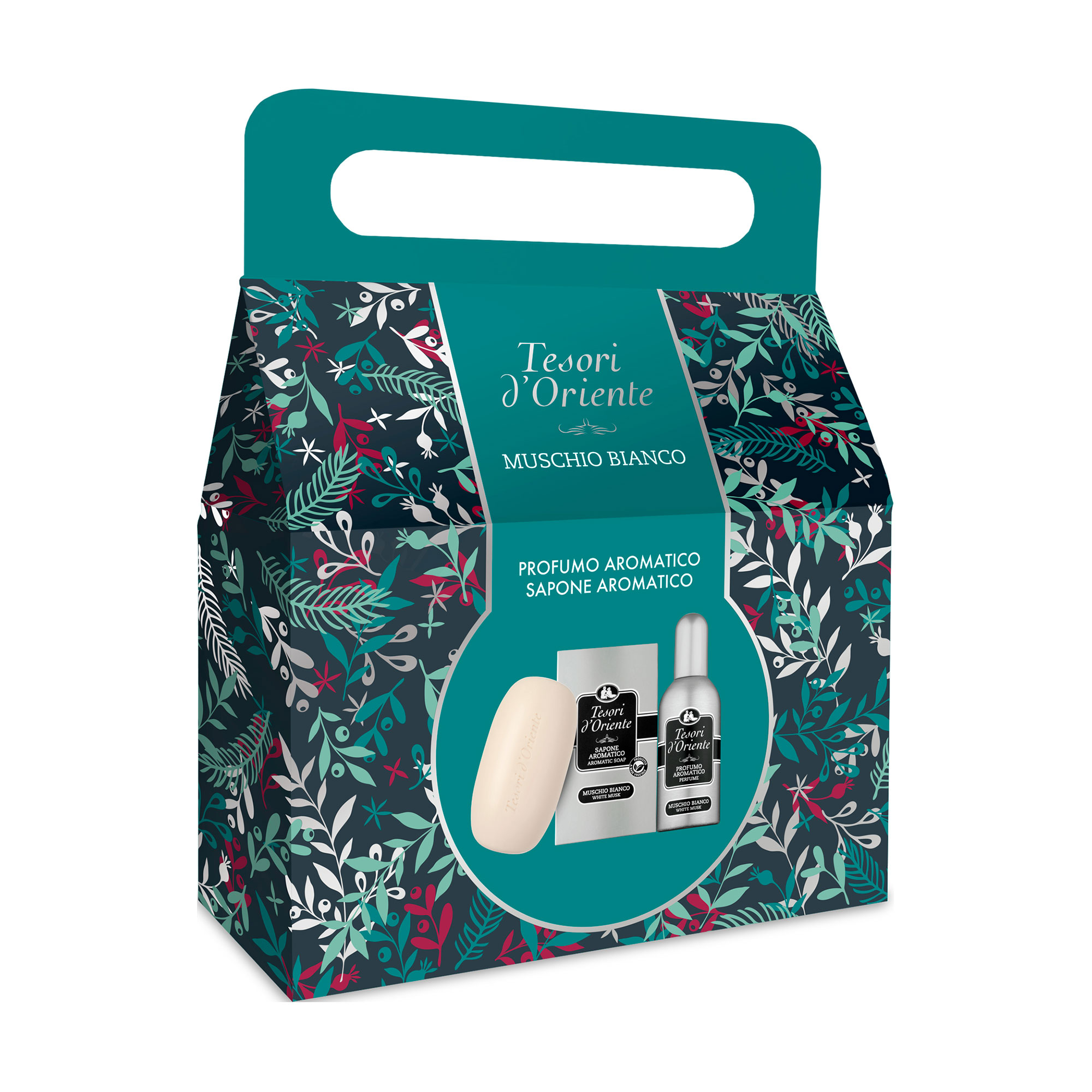 

Подарунковий набір Tesori d'Oriente Білий мускус (парфумована вода, 100 мл + тверде мило, 125 г)