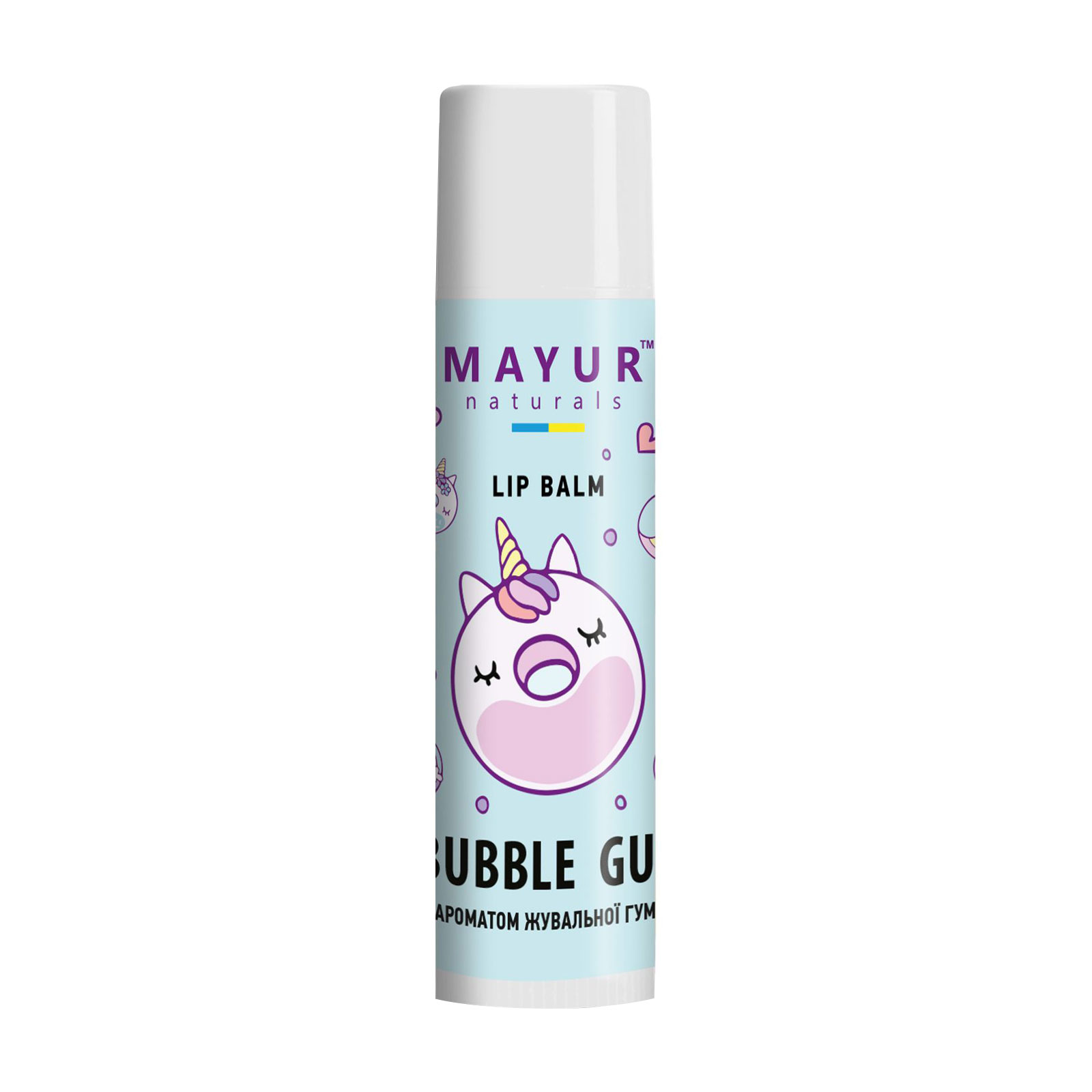 

Дитячий бальзам для губ Mayur Bubble Gum Lip Balm з ароматом жувальної гумки, 5 г