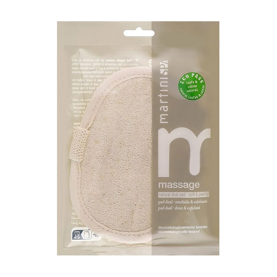 

Мочалка MARTINI SPA Exfoliating Pad In 100% Loofah And Pure Cotton з люфи (438MMM)