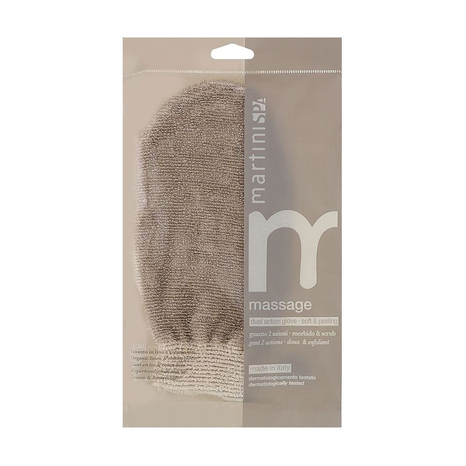 

Мочалка-рукавичка подвійної дії MARTINI SPA Soft & Peeling Dual Action Glove (4303MMM)