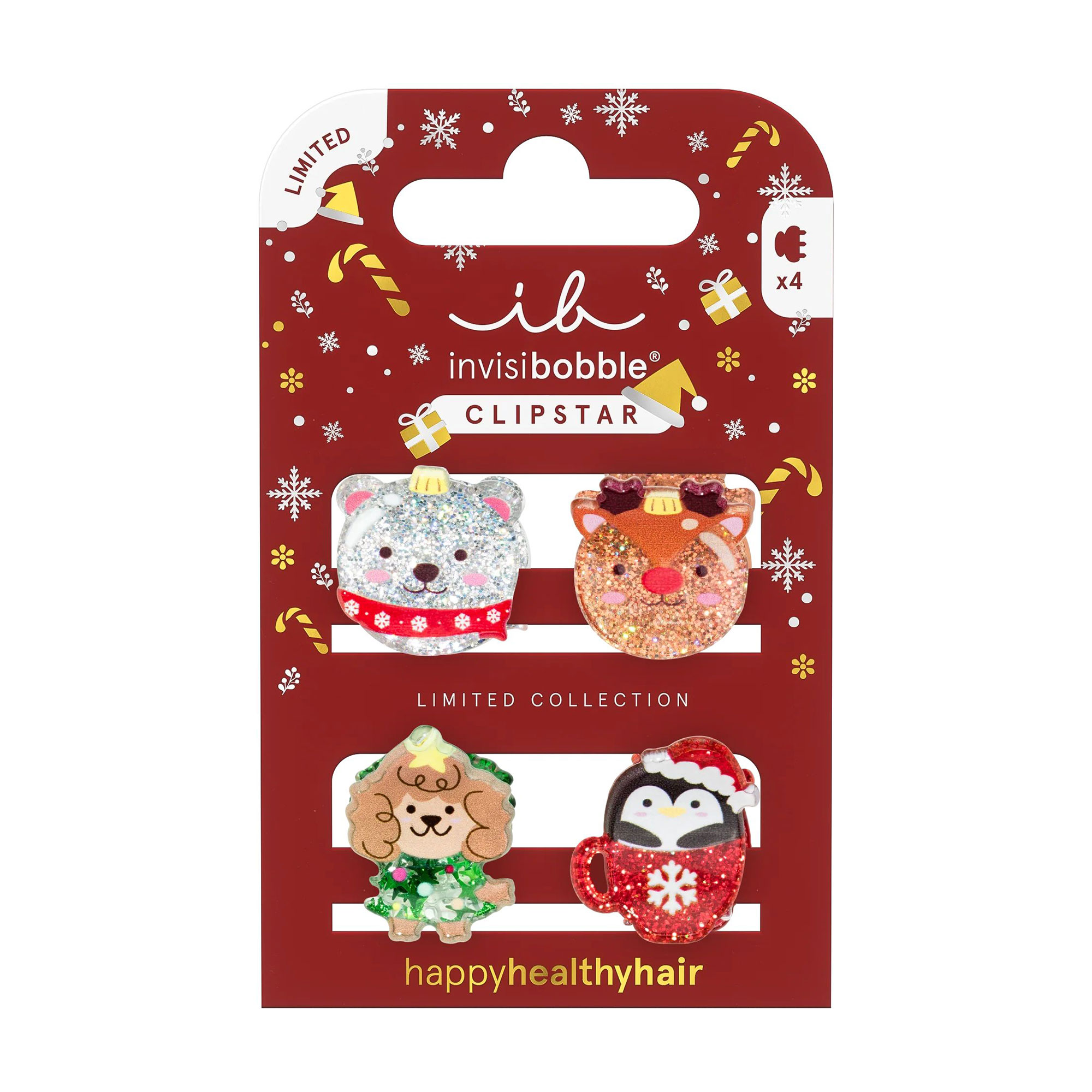 

Набір заколок для волосся Invisibobble Clipstar Kids Sparkle In A Cup, 4 шт