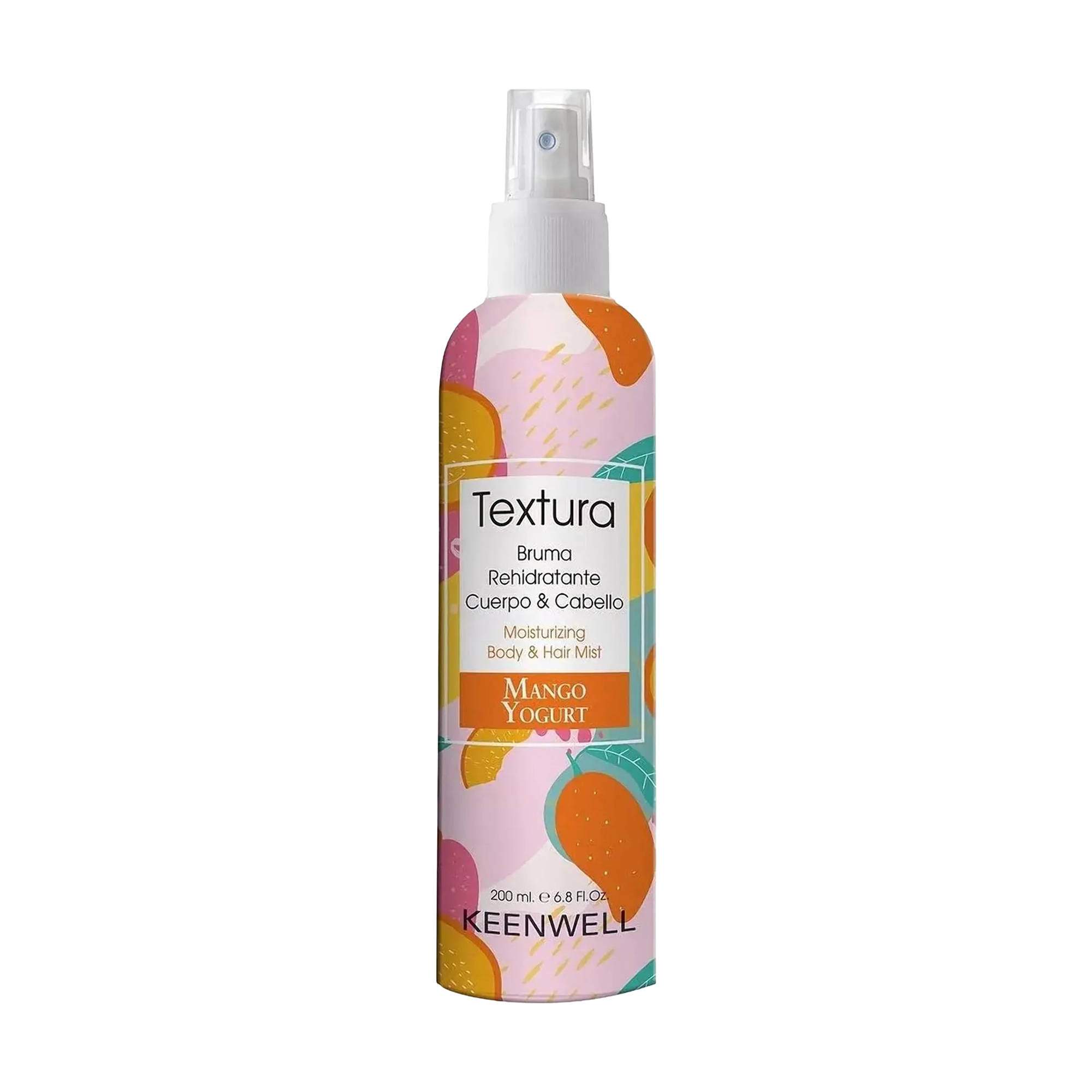 

Спрей-міст для волосся та тіла Keenwell Textura Moisturizing Body Hair & Mist Mango & Yogurt, 200 мл
