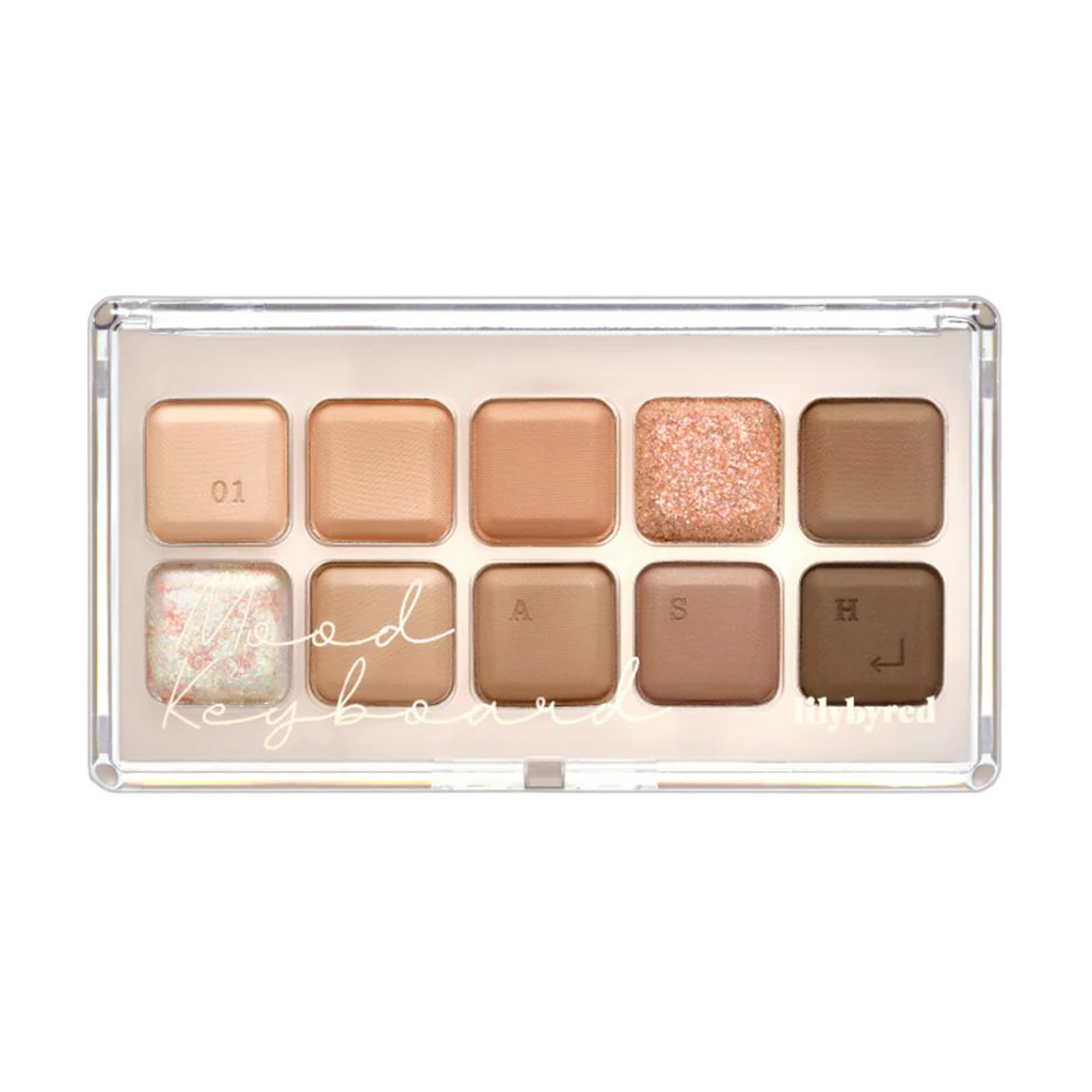 

Палетка тіней для повік lilybyred Mood Keyboard 01 Ash Cinnamon, 10.5 г