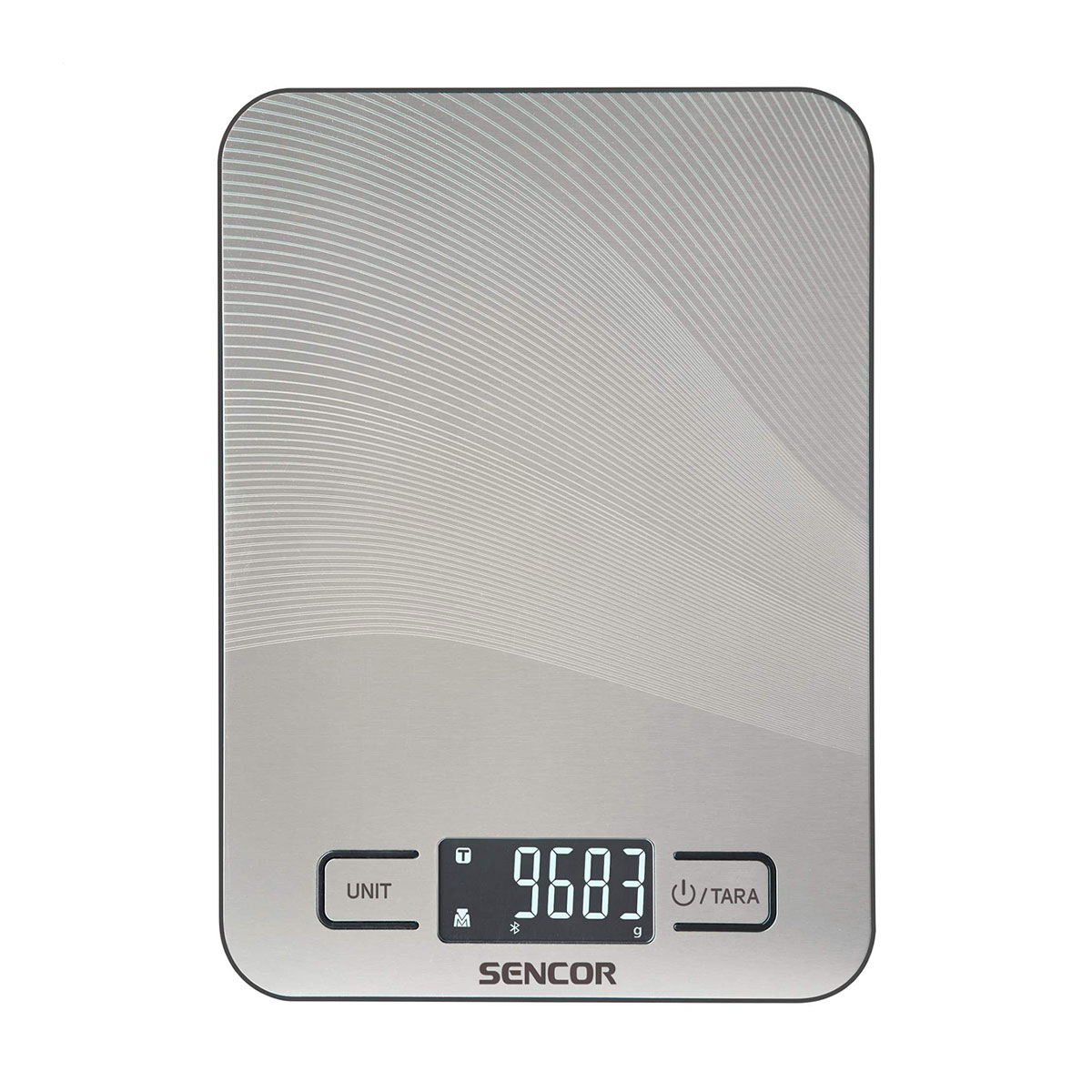 

Ваги кухонні Sencor Metallic Smart Bluetooth Kitchen Scale, сірі (SKS8080)