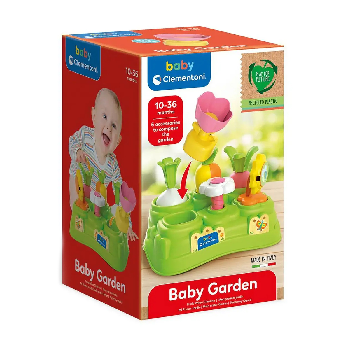 

Дитяча іграшка-сортер Clementoni Садівник, від 10 місяців до 3 років, 15*24*15 см (17645)