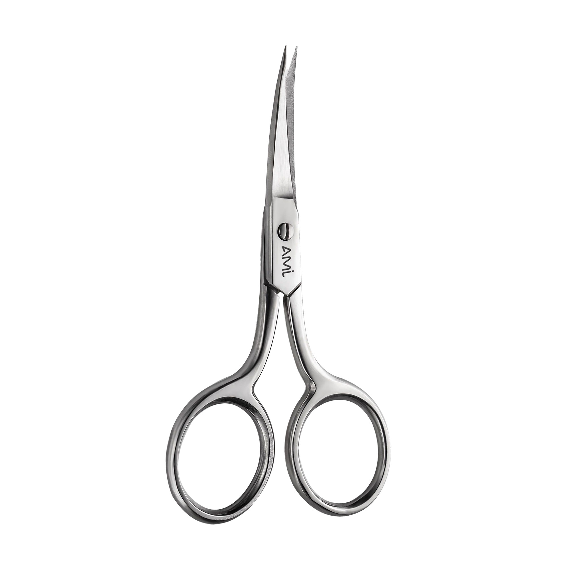 

Ножиці для нігтів АМІ Falcon з круглими кільцями та довгим вигнутим полотном (0317)