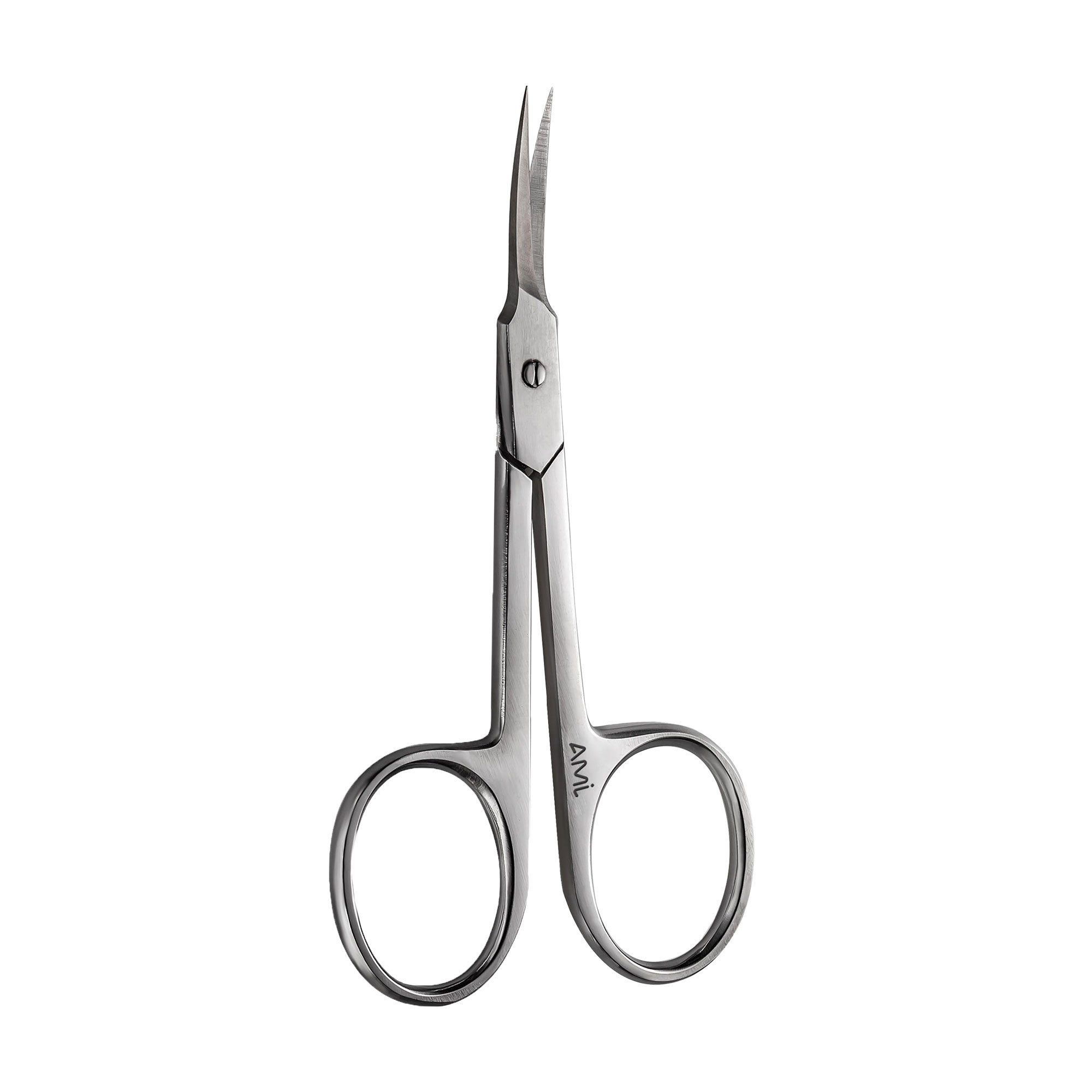 

Ножиці для кутикули АМІ Crow глянцеві, з вигнутим тонким полотном (0412)