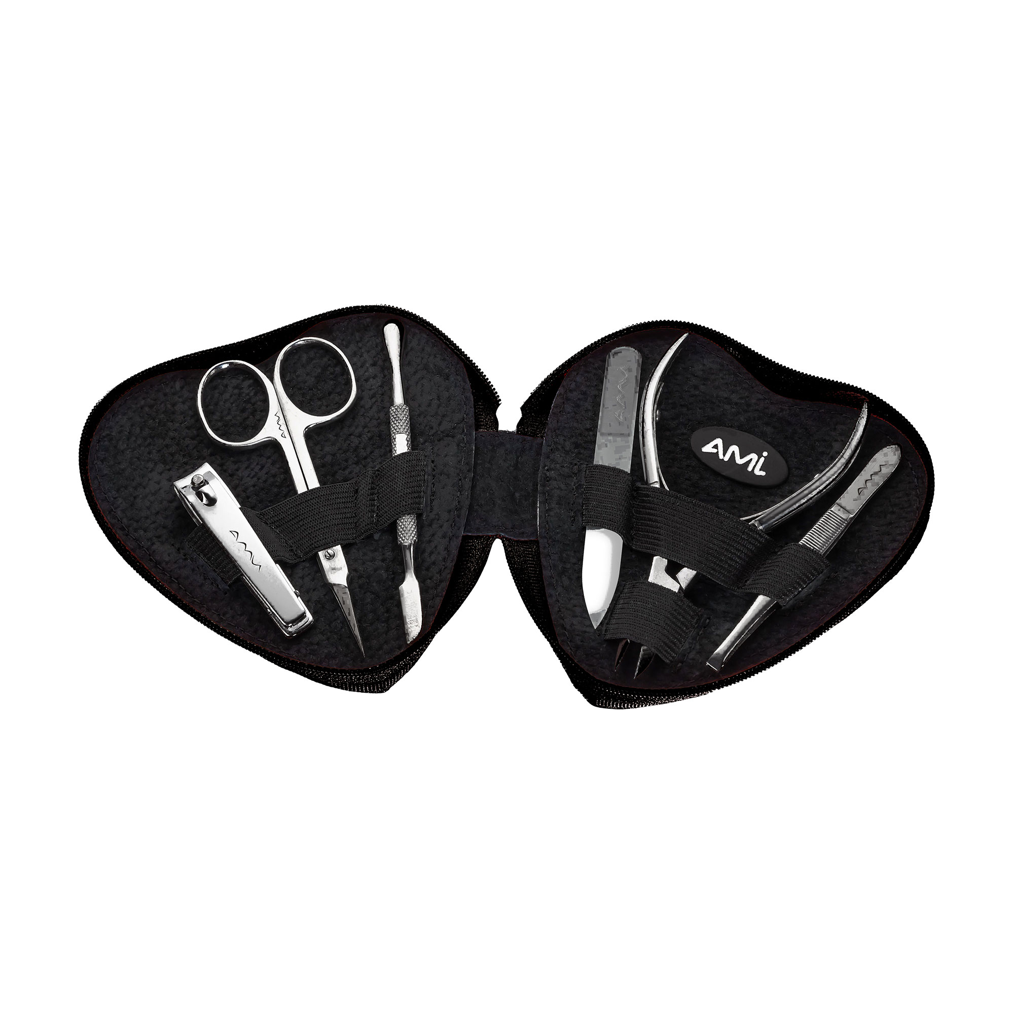 

Манікюрний набір АМІ Серце, голографічний, 7 предметів (1016)