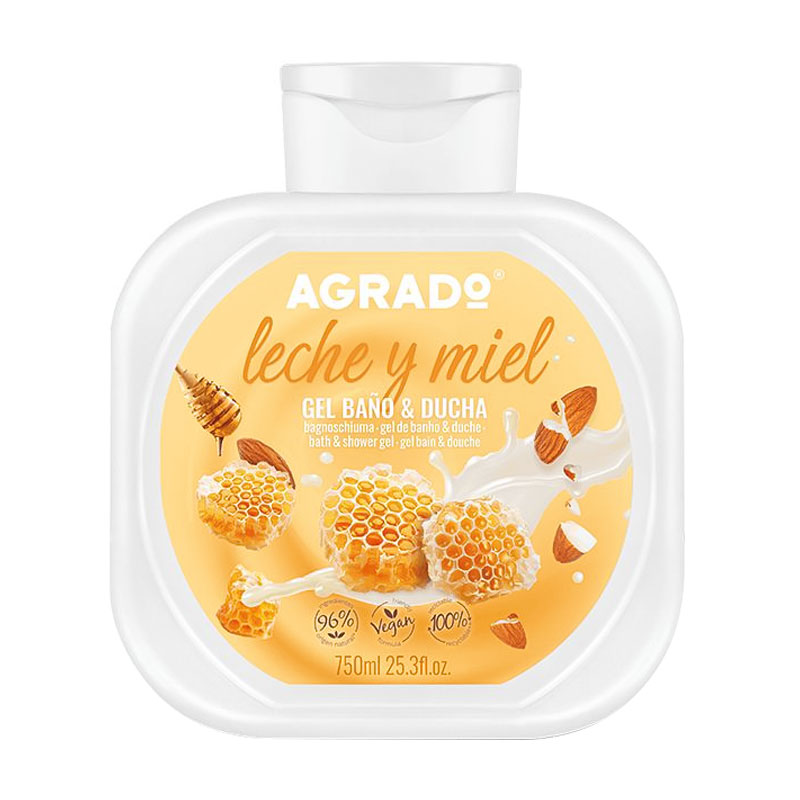 

Гель для душу та ванни Agrado Bath & Shower Gel Milk & Honey, 750 мл