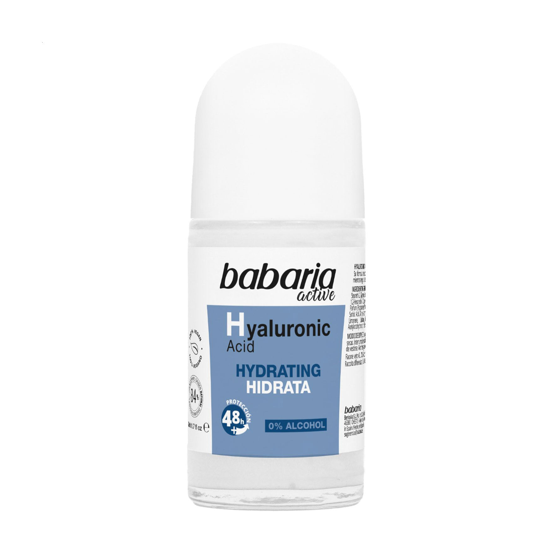 

Кульковий дезодорант Babaria Active Hyaluronic Acid з гіалуроновою кислотою, 50 мл