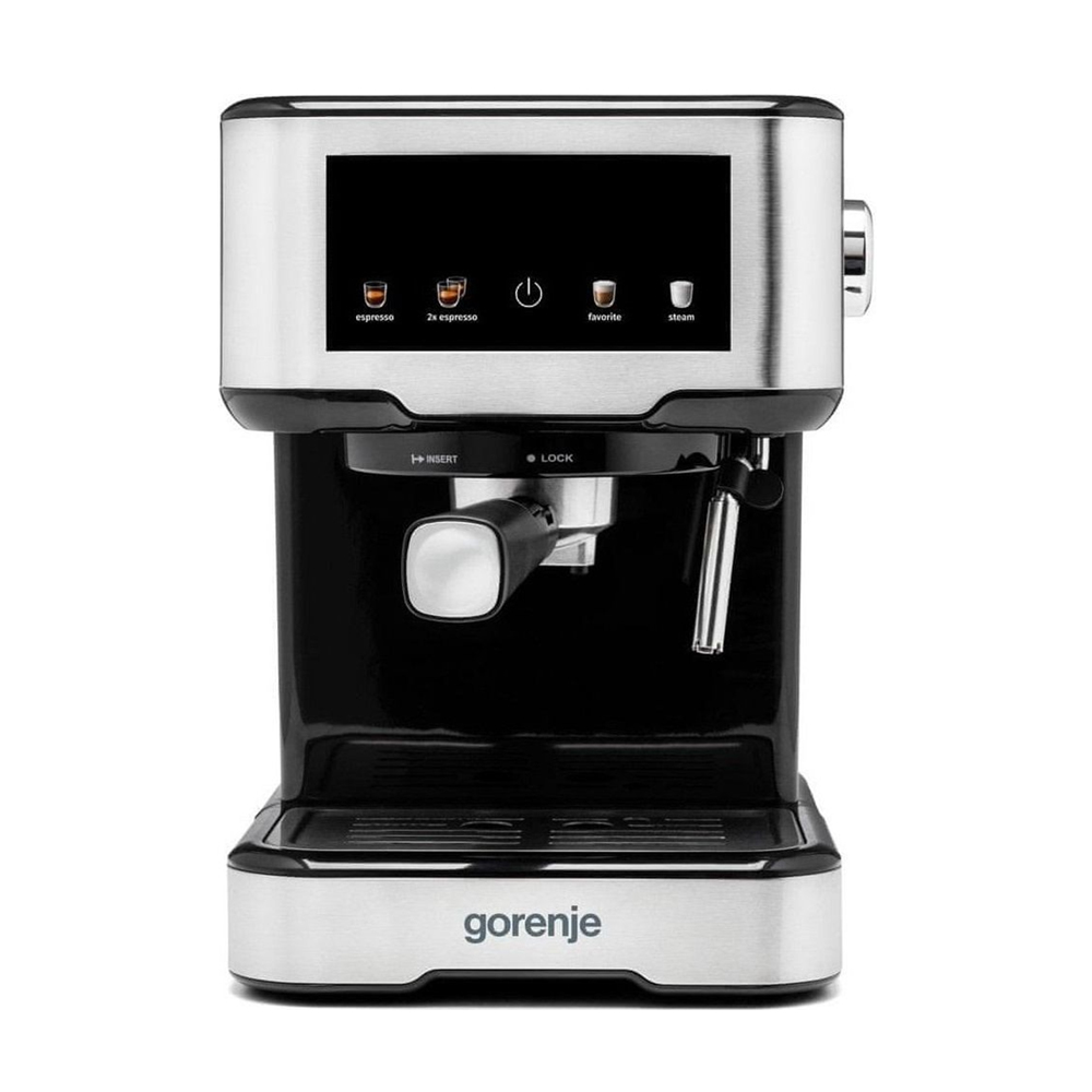 

Ріжкова кавоварка Gorenje срібляста, 1.5 л (ESCM15CD)