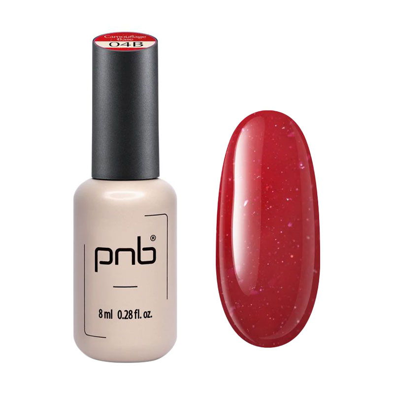 

Камуфлювальна каучукова база для гель-лаку PNB UV/LED Camouflage Base 04B Rubi de Milonga, 8 мл