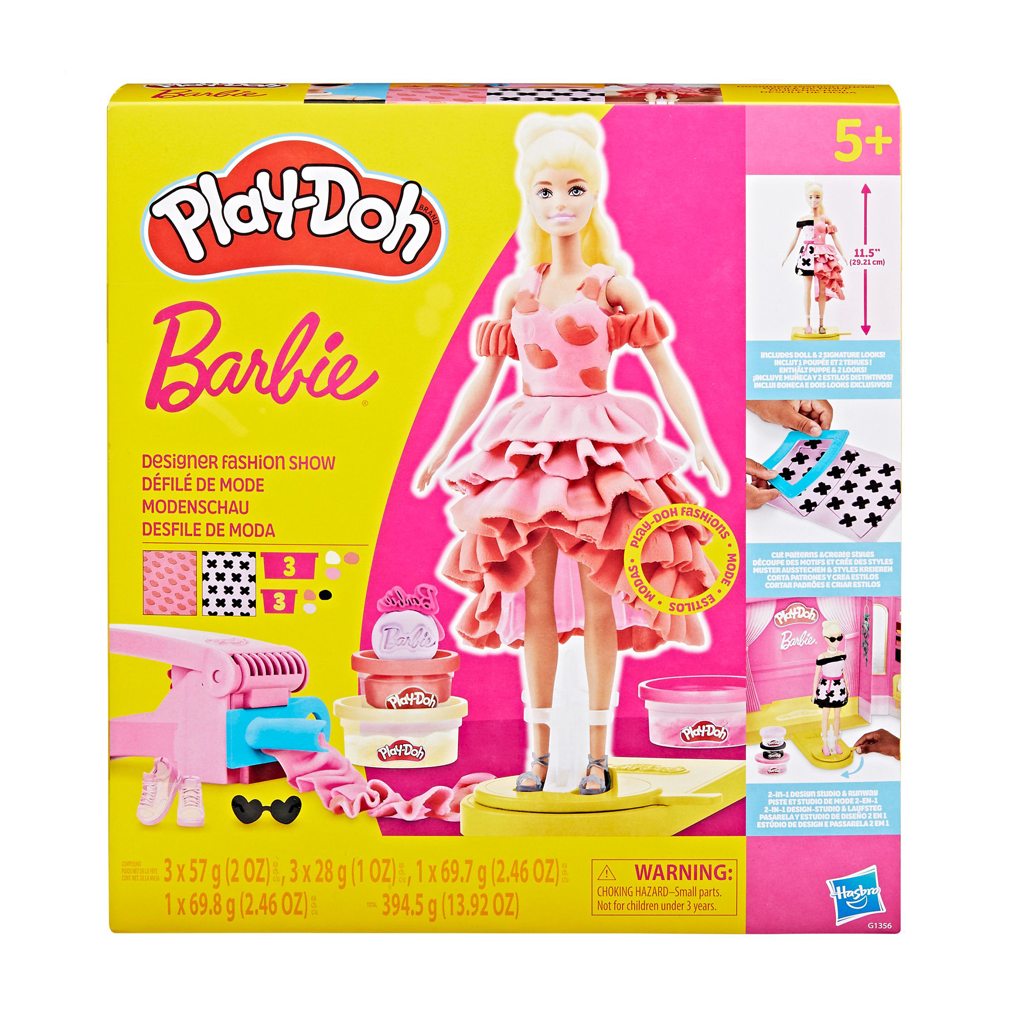 

Дитячий набір для творчості Play-Doh Barbie Designer Fashion Show, від 5 років (G1356)