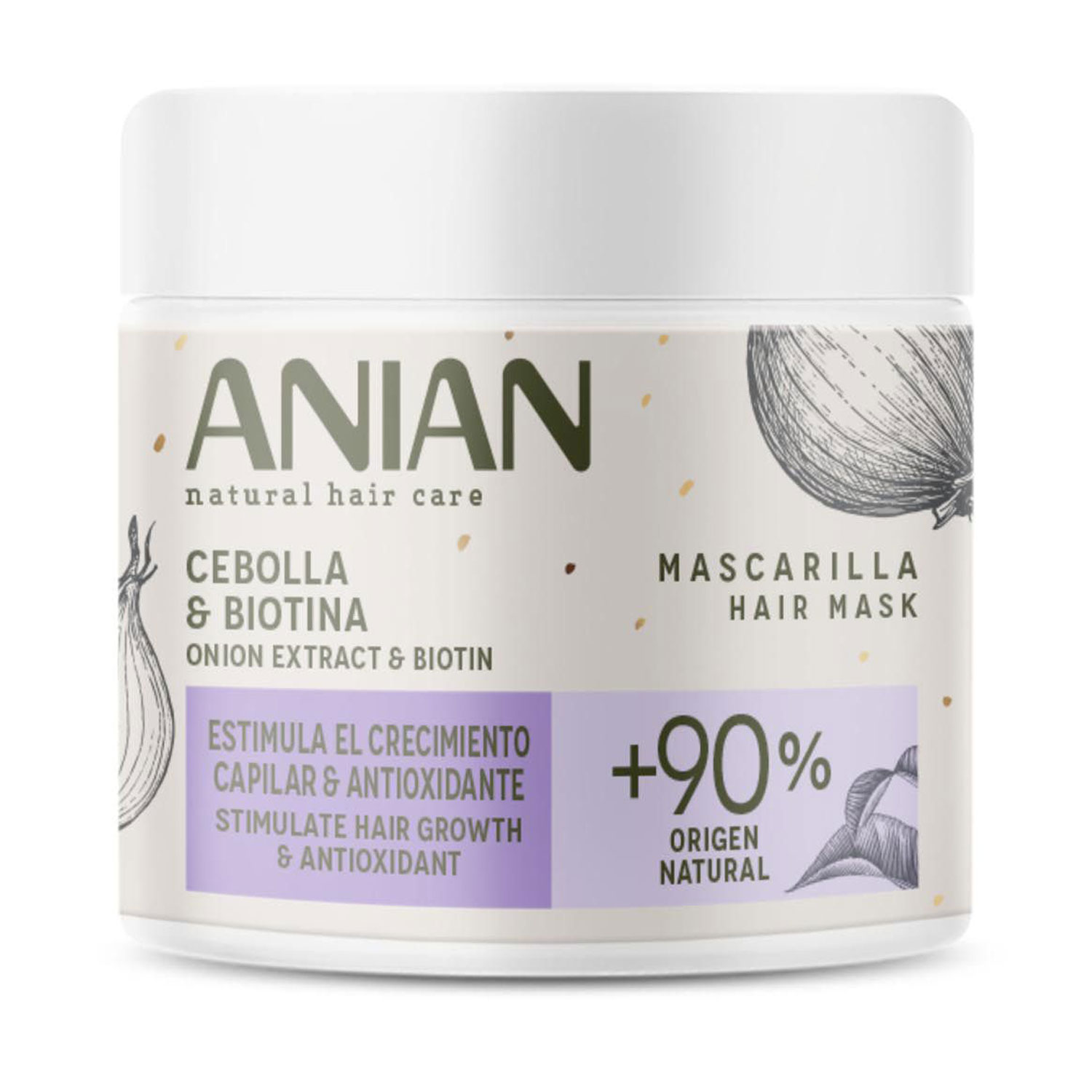 

Маска для волосся Anian Onion Extract & Biotin Hair Mask з екстрактом цибулі, 350 мл