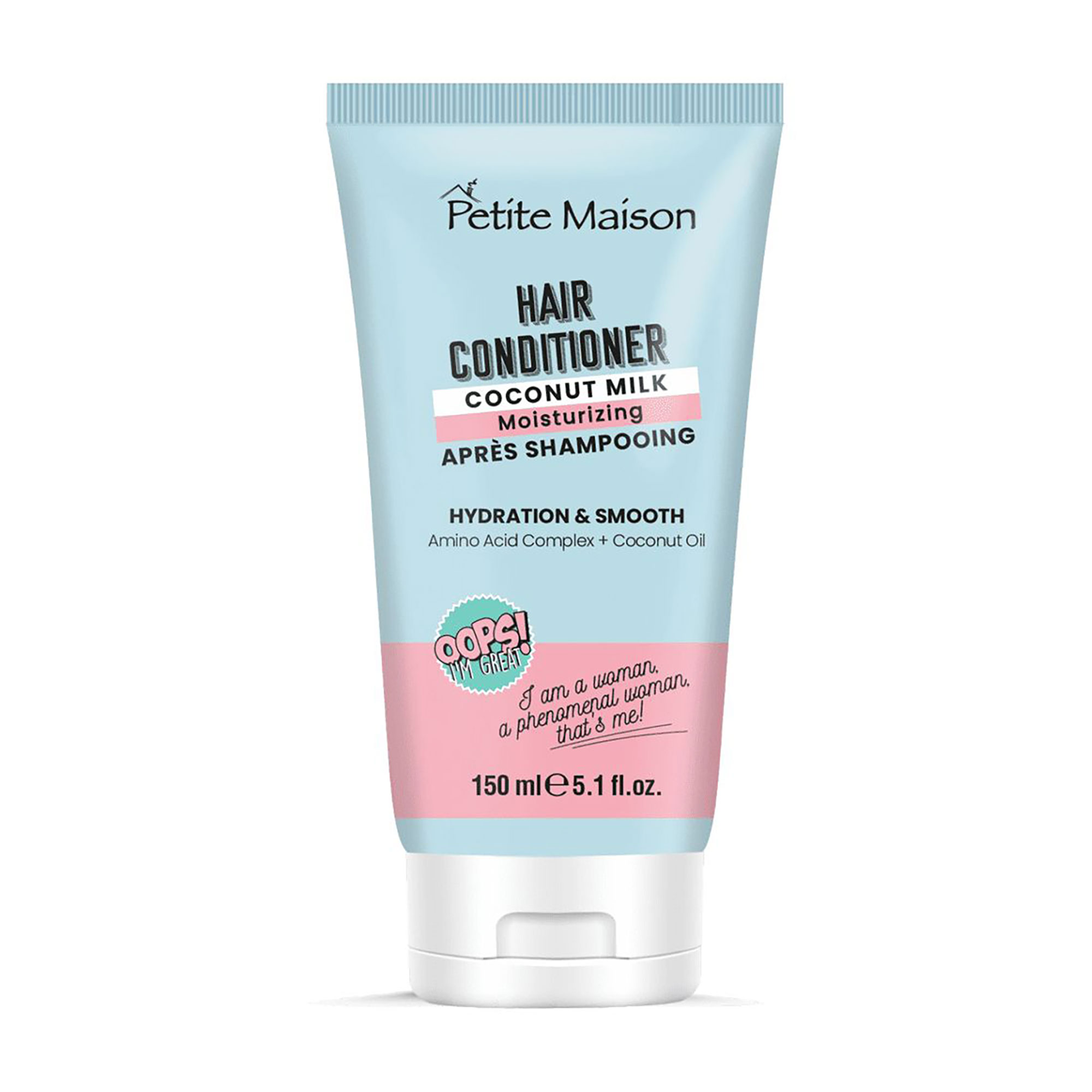 

Зволожувальний кондиціонер для волосся Petite Maison Hair Conditioner Coconut Milk, 150 мл