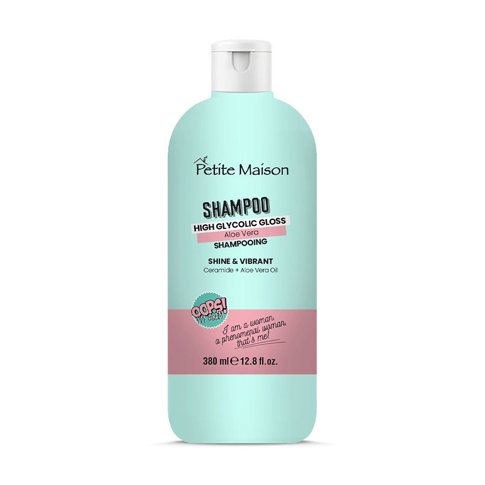 

Шампунь для волосся Petite Maison Shampoo High Glycolic Gloss Aloe Vera, 380 мл