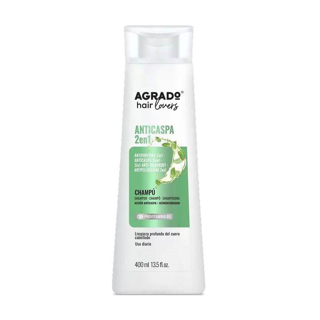 

Шампунь для волосся Agrado 2in1 Anti-Dandruff Shampoo проти лупи, 400 мл