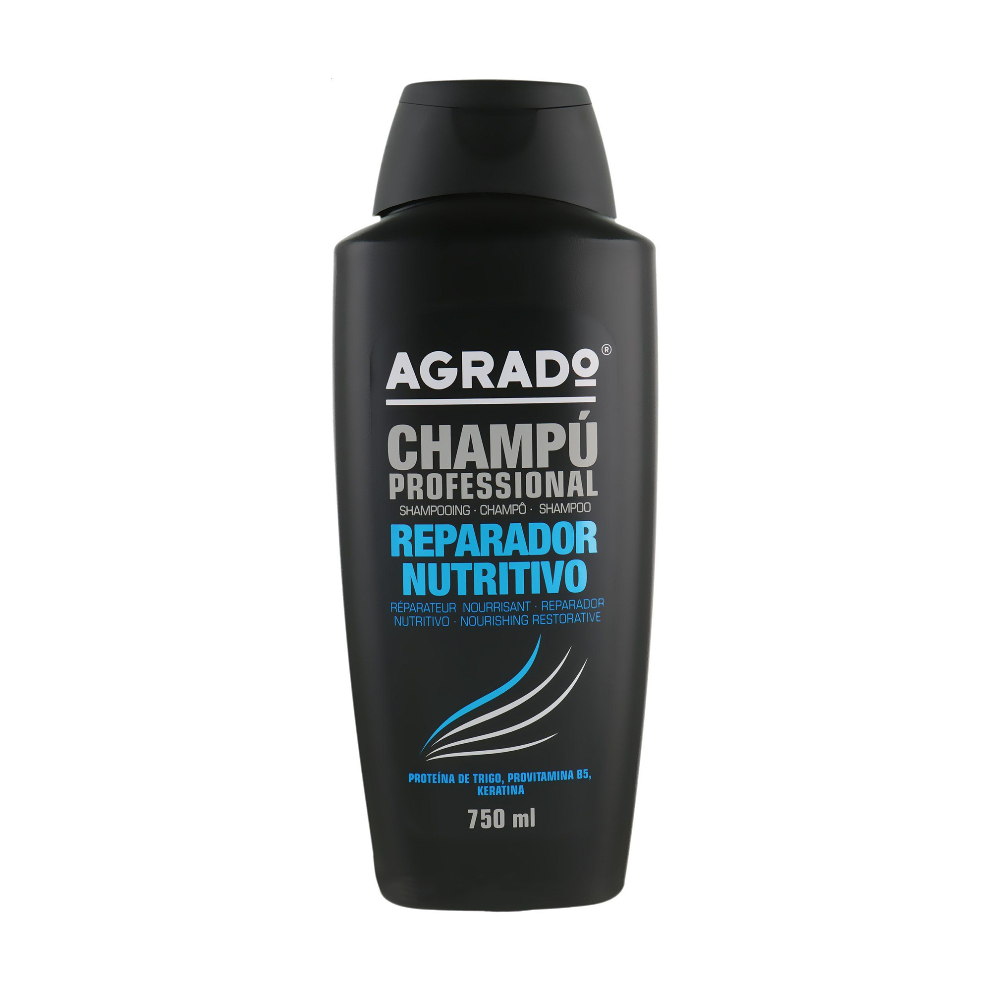 

Шампунь для волосся Agrado Nourishing Restorative Professional Shampoo Живлення та відновлення, 750 мл