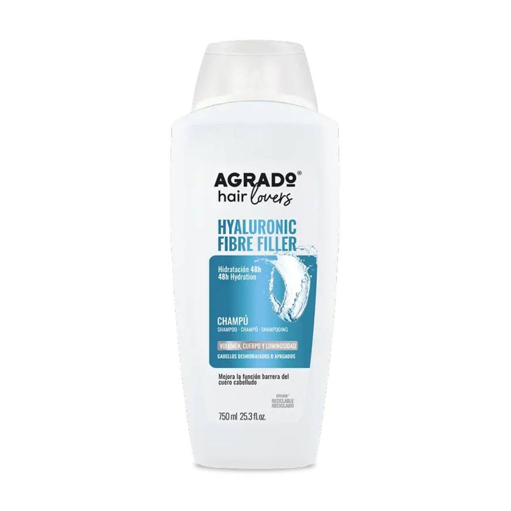 

Шампунь для волосся Agrado Shampoo Hyaluronic Fibre Filler з гіалуроновими волокнами,750 мл