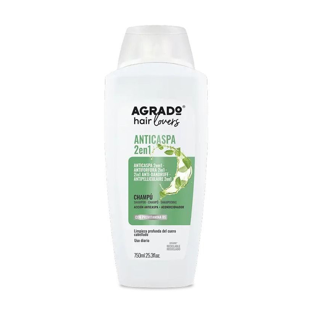 Уцінка! Шампунь для волосся Agrado 2in1 Anti-Dandruff Shampoo проти лупи, 750 мл