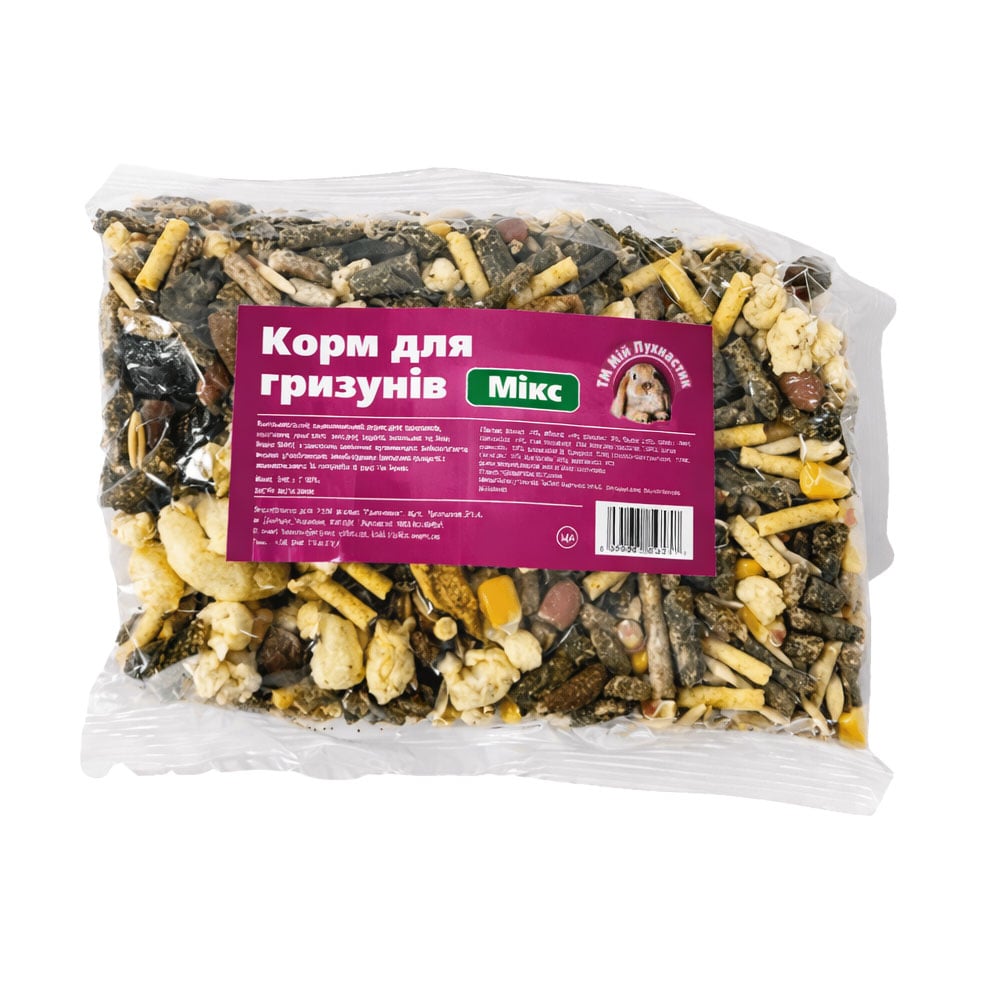 

Сухий корм для гризунів Мій Пухнастик Мікс, 250 г