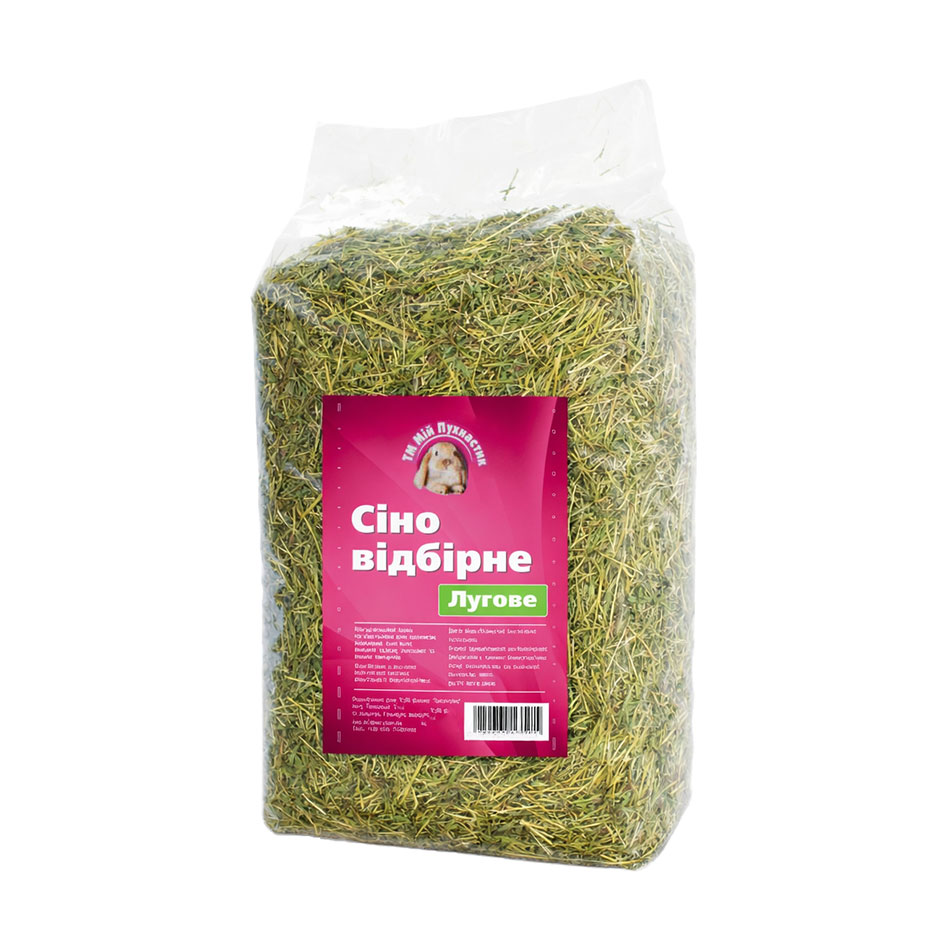 

Сіно відбірне лугове Мій Пухнастик, 2 кг