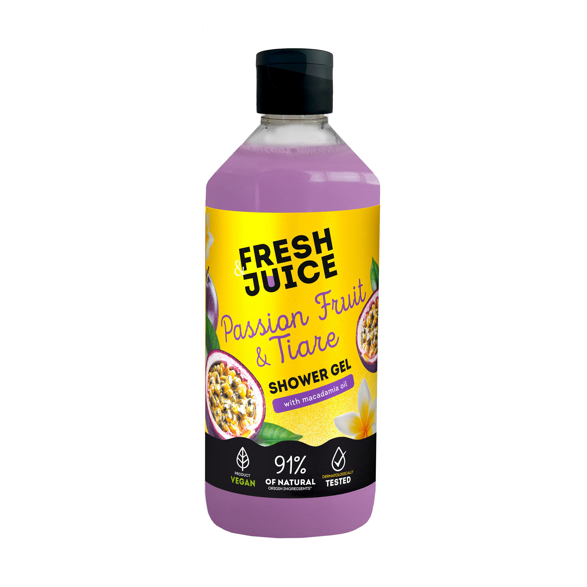 

Гель для душу Fresh Juice Passion Fruit & Tiare Shower Gel з олією макадамії, 473 мл