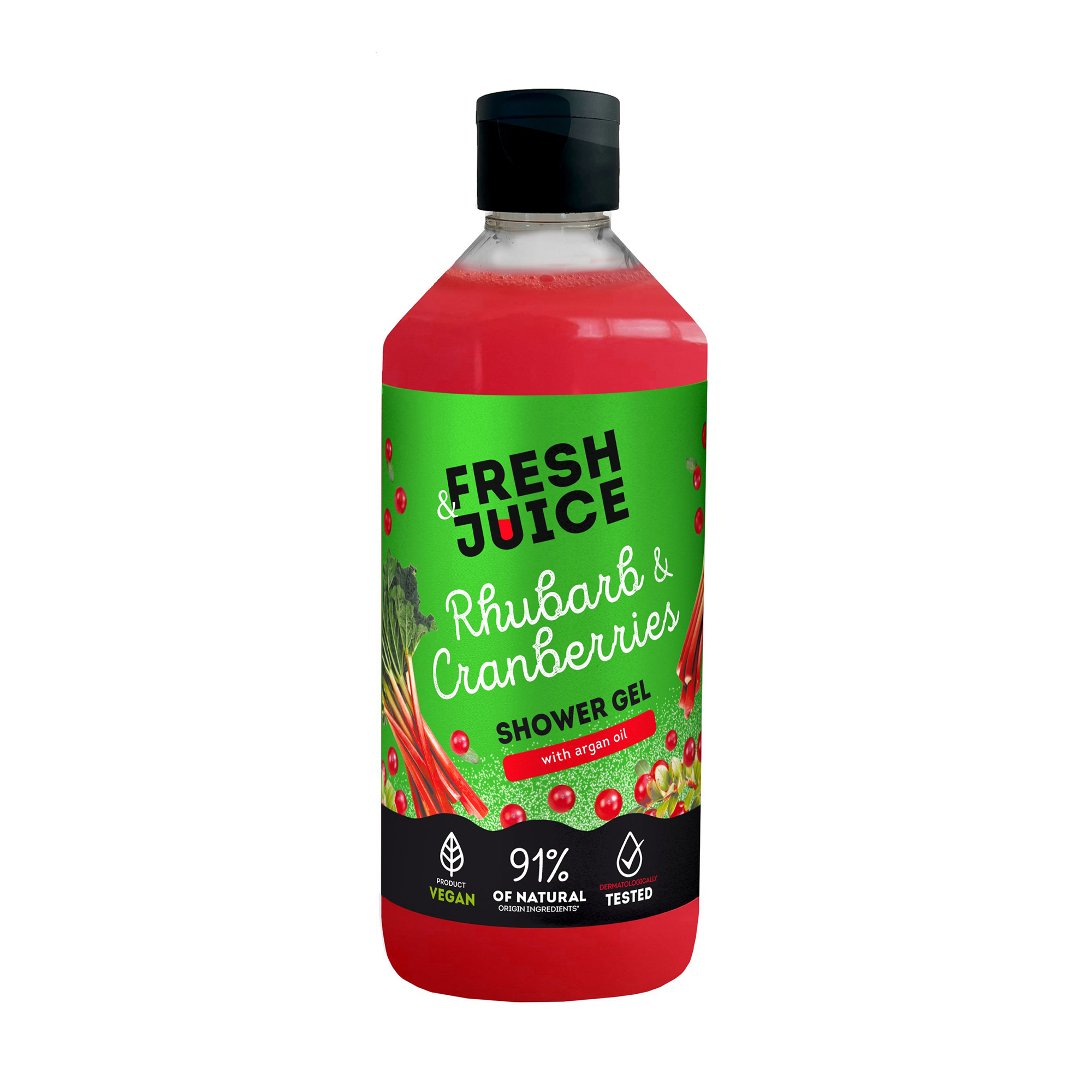 

Гель для душу Fresh Juice Rhubarb & Cranberries Shower Gel з аргановою олією, 473 мл
