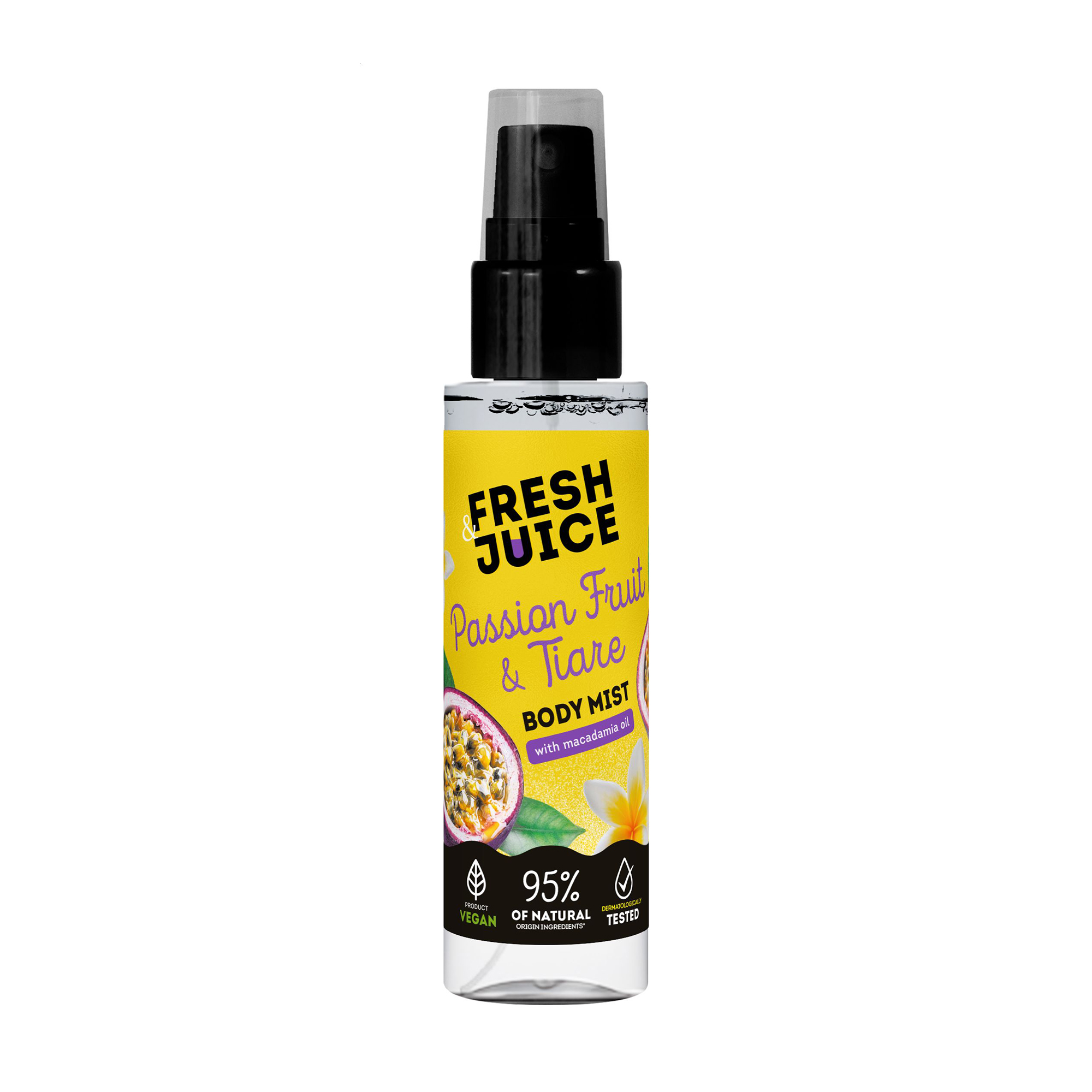 

Міст для тіла Fresh Juice Passion Fruit & Tiare Body Mist з олією макадамії, 150 мл